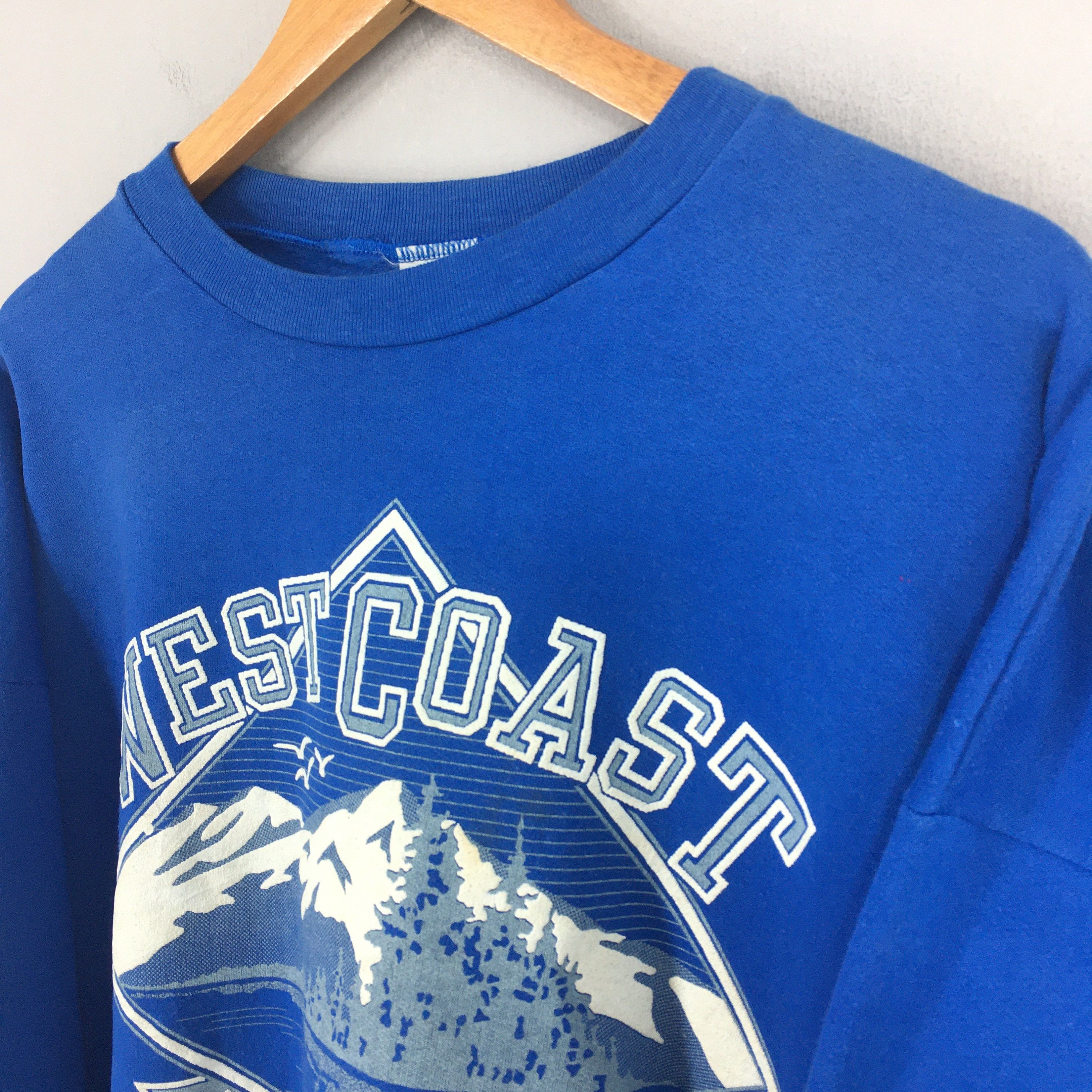 Other Vintage 90's West Coast Canada Blue Sweatshirt Large Size US L / EU 52-54 / 3 - 3 Thumbnail