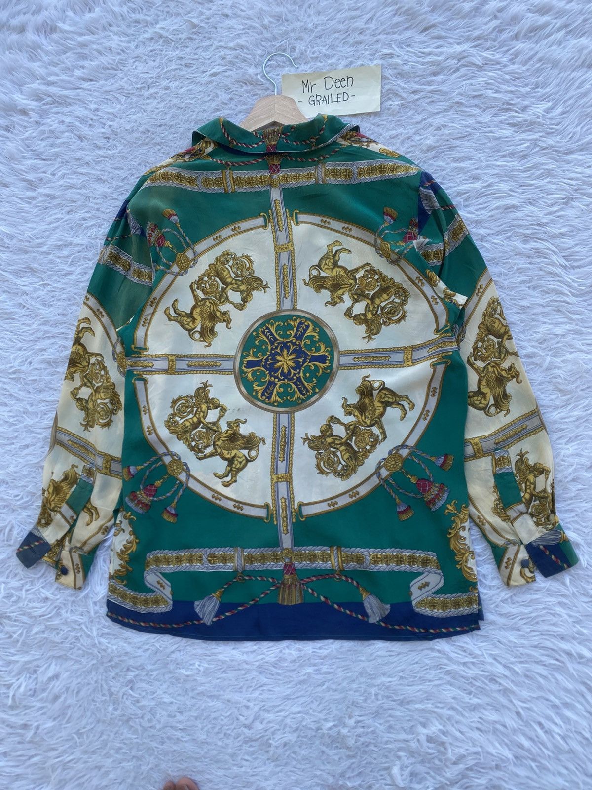 Vintage Rare Vintage Gianna Italy Silk Blouse Size M / US 6-8 / IT 42-44 - 16 Thumbnail