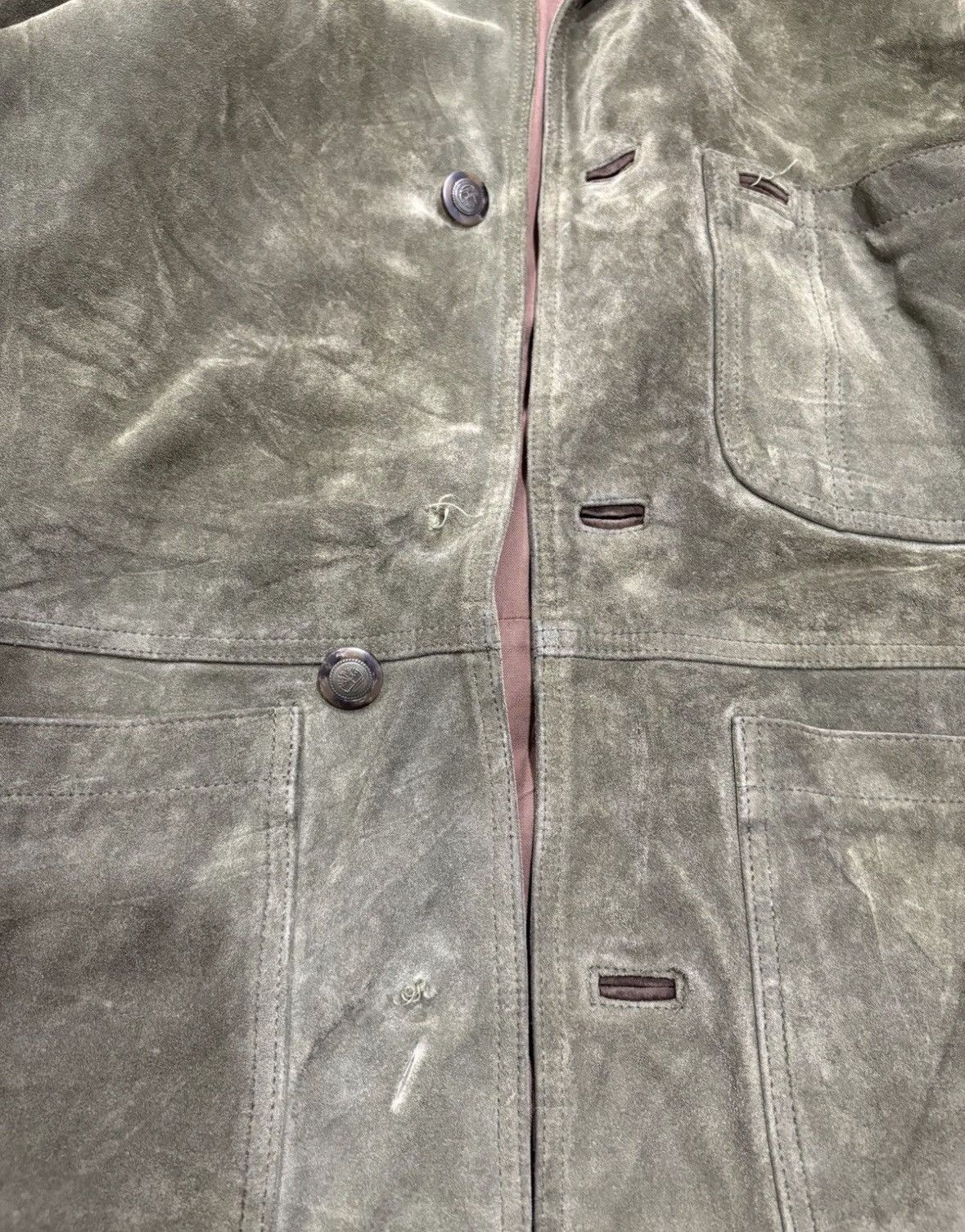 Timberland VINTAGE RARE TIMBERLAND CALF SKIN OVERSIZED LEATHER JACKET Size US S / EU 44-46 / 1 - 3 Thumbnail