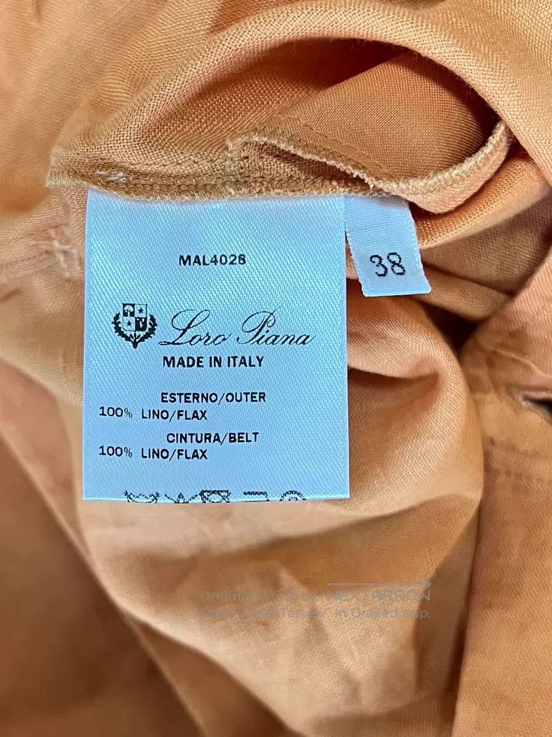 Loro Piana Loro Piana Linen Dress with Matching Belt, Collar Design, Size XS / US 0-2 / IT 36-38 - 7 Thumbnail