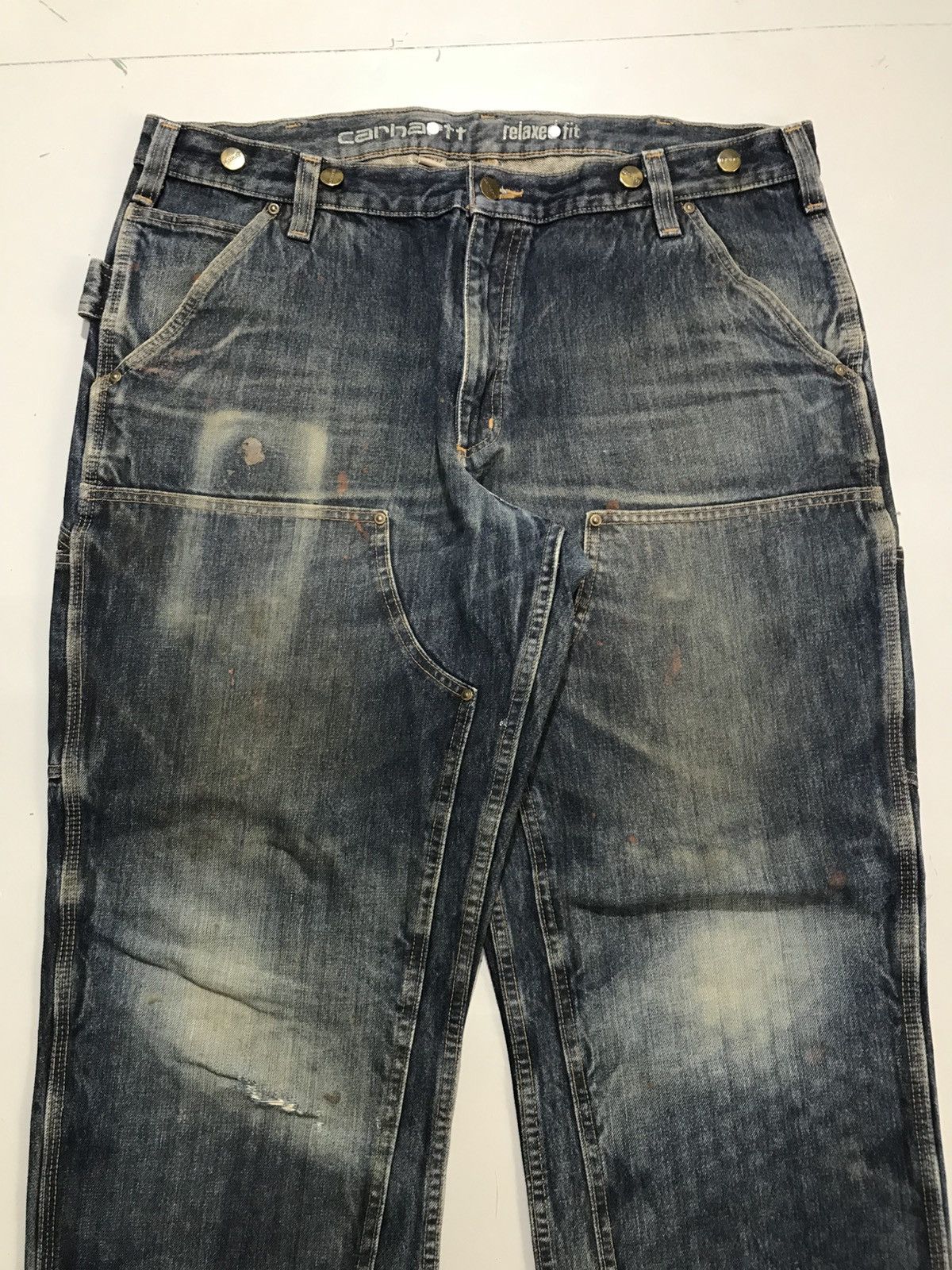 Carhartt Vintage carhartt repaired double knee workwear denim Size US 38 / EU 54 - 5 Thumbnail