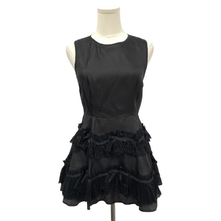 RED Valentino Red Valentino Silk Tiered Ruffle Mini Dress Size 40 Size S / US 4 / IT 40 - 1 Thumbnail