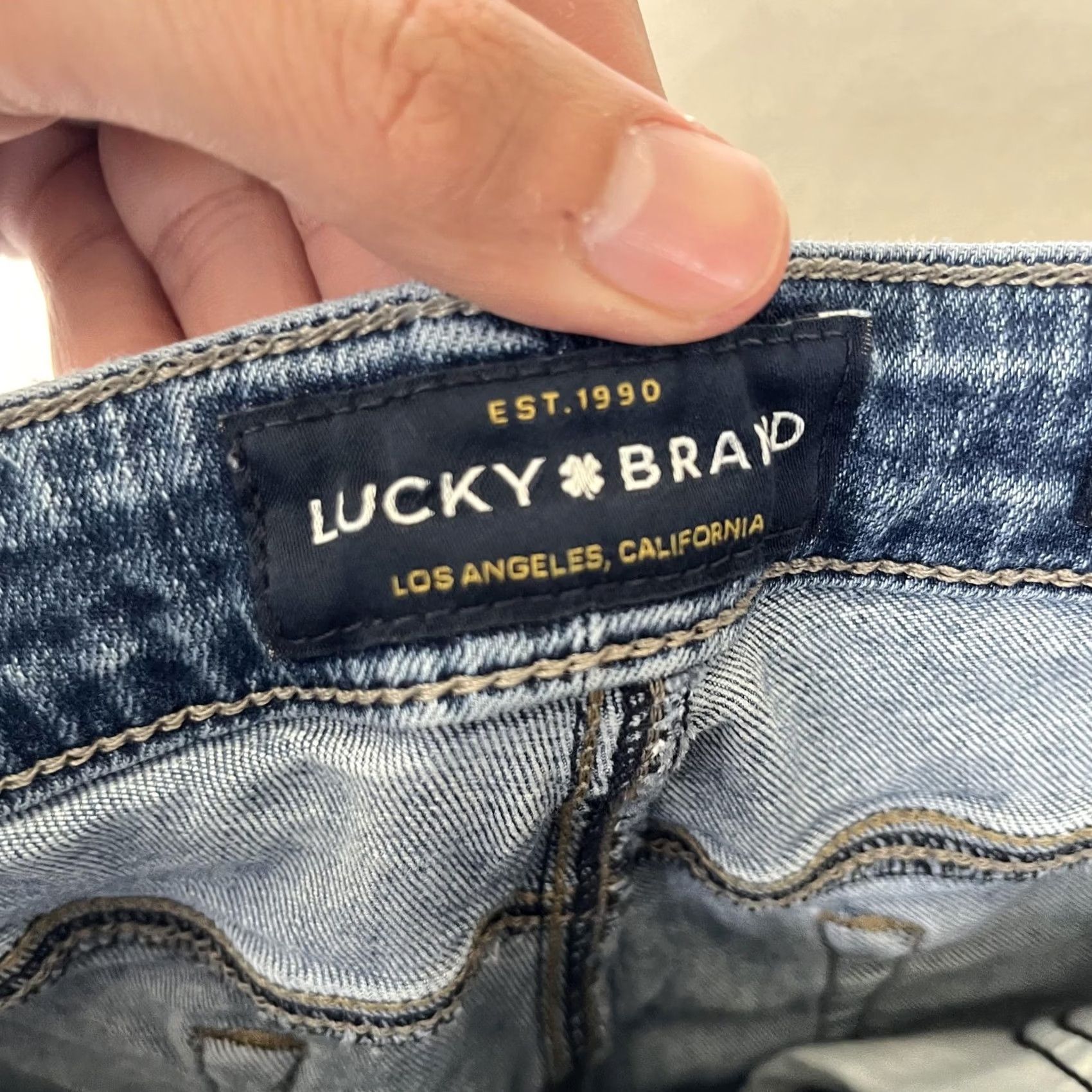 Lucky Brand Lucky Brand Lolita Skinny Jeans Womens 8/29 Medium Blue Wash Denim Slim 5-Pocket Rise Mid | 29in Inseam Size 30" / US 8 / IT 44 - 4 Thumbnail