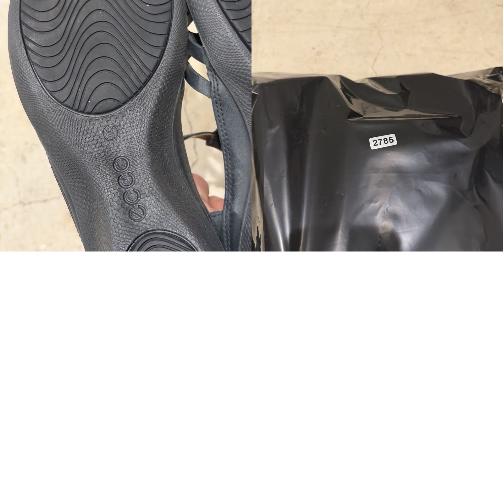 Ecco ECCO Black Leather Slip on Casual Caged Open Toe Strappy Clog Sandals Womens 9 Size US 8 / IT 38 - 8 Thumbnail