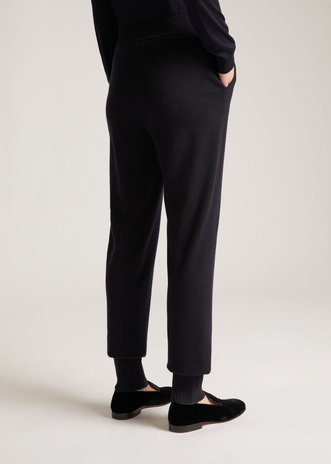 Loro Piana o1srvl11e1224 Mellbreak Cashmere Pant in Black Size 26" / US 2 / IT 38 - 5 Thumbnail