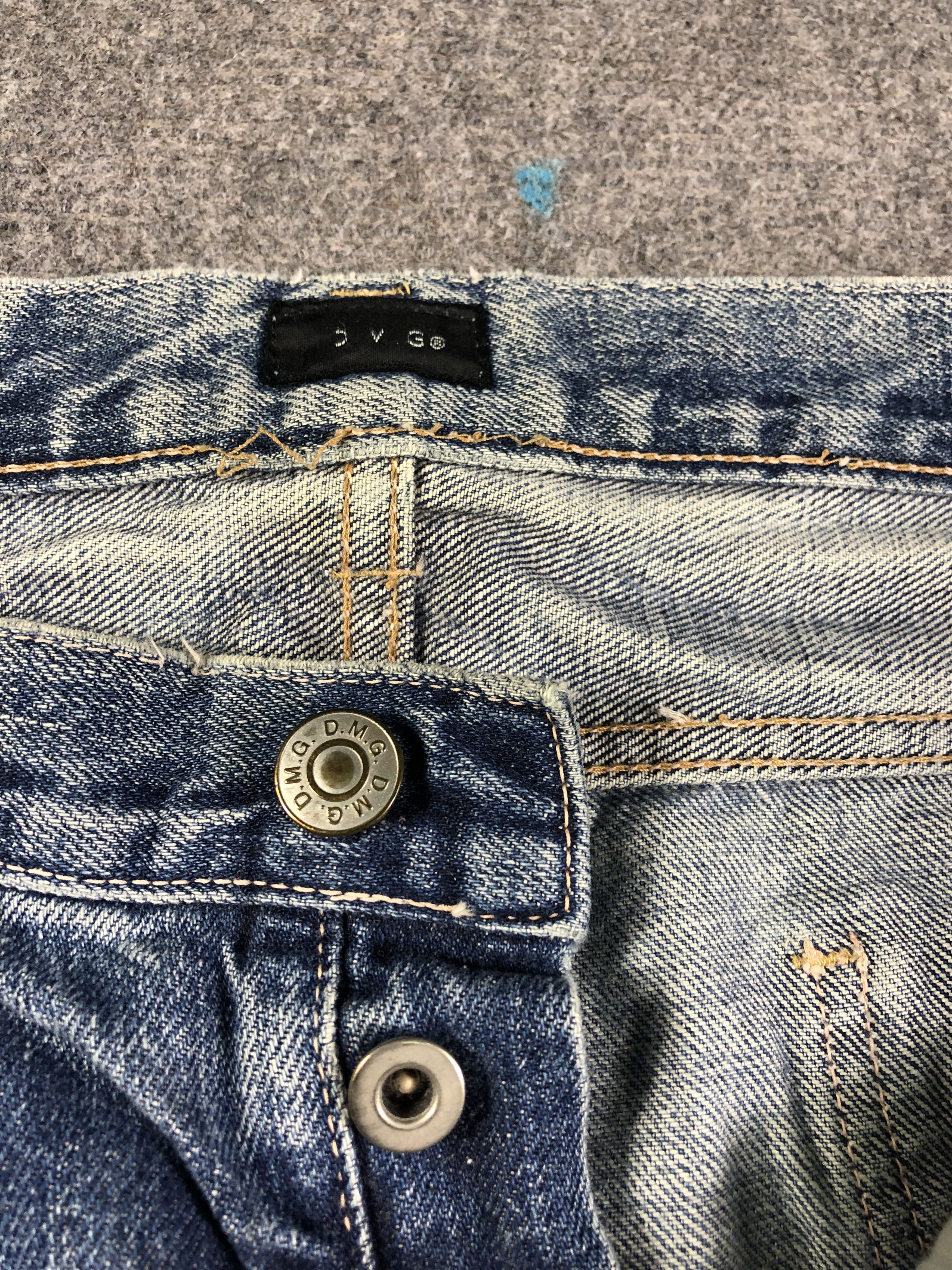 Japanese Brand Wash Blue Domingo Co Ltd Denim Jeans 32x30.5 Size 32" / US 10 / IT 46 - 3 Thumbnail