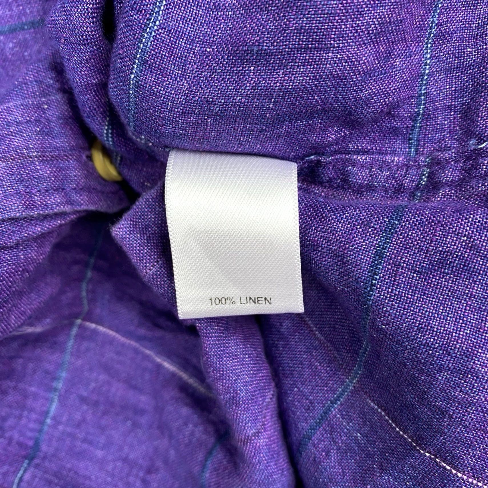 Murano **Baird McNutt Men's XL Purple Linen Check Shirt** User: Baird McNutt Men's XL Murano Purple Linen Check Shirt Size US XL / EU 56 / 4 - 6 Thumbnail
