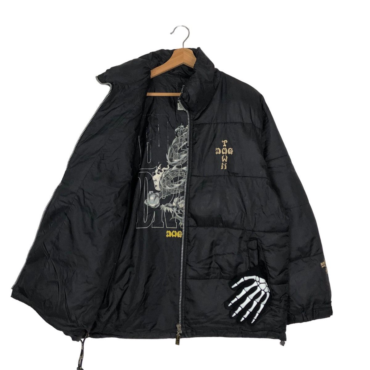 Japanese Brand VINTAGE PUFFER DOWN JACKET DOGTOWN BLACK DRAGON CHROMEHEARTS Size US L / EU 52-54 / 3 - 8 Thumbnail