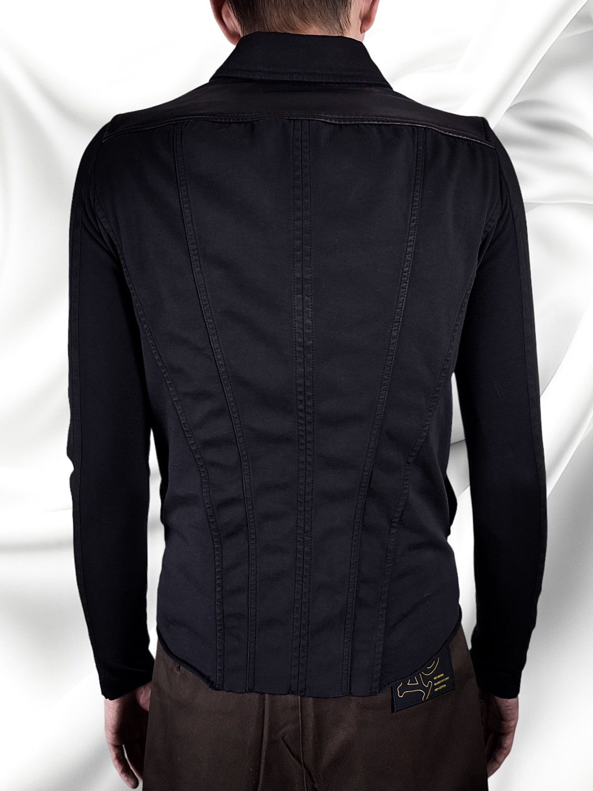 Ilaria Nistri Ilaria Nistri Roque Leather Cotton Avant-Garde Jacket Size US S / EU 44-46 / 1 - 7 Thumbnail