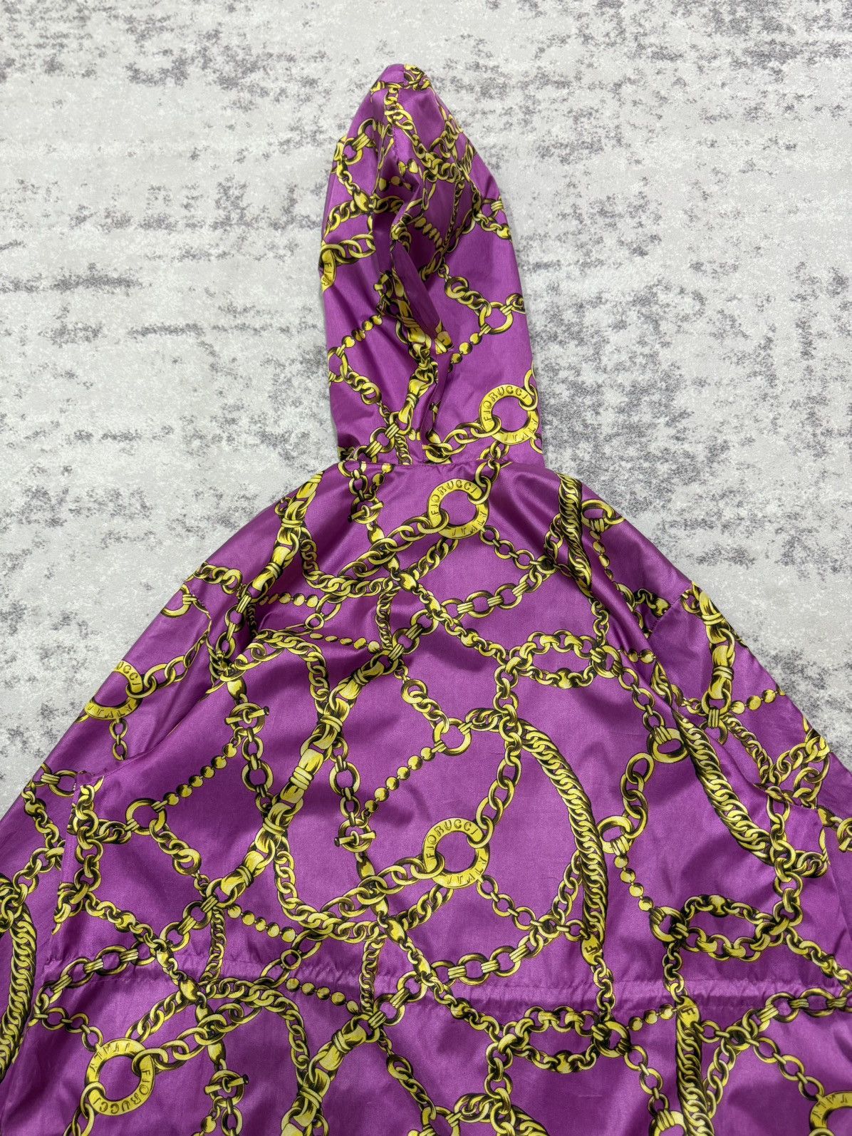 Fiorucci Vintage Fiorucci GoldChain Raincoat Parka Windbreaker Jacket Size XL / US 12-14 / IT 48-50 - 18 Thumbnail
