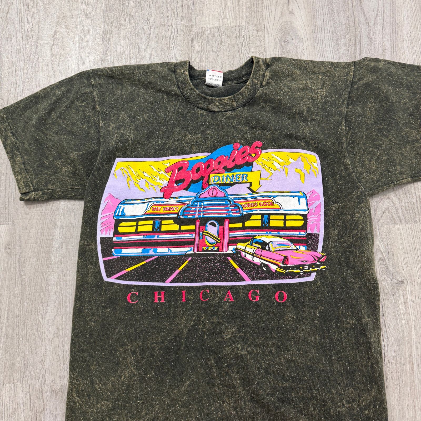 Vintage Vintage Boogies Diner Chicago Shirt Large Single Stitch 90s Size US L / EU 52-54 / 3 - 2 Thumbnail