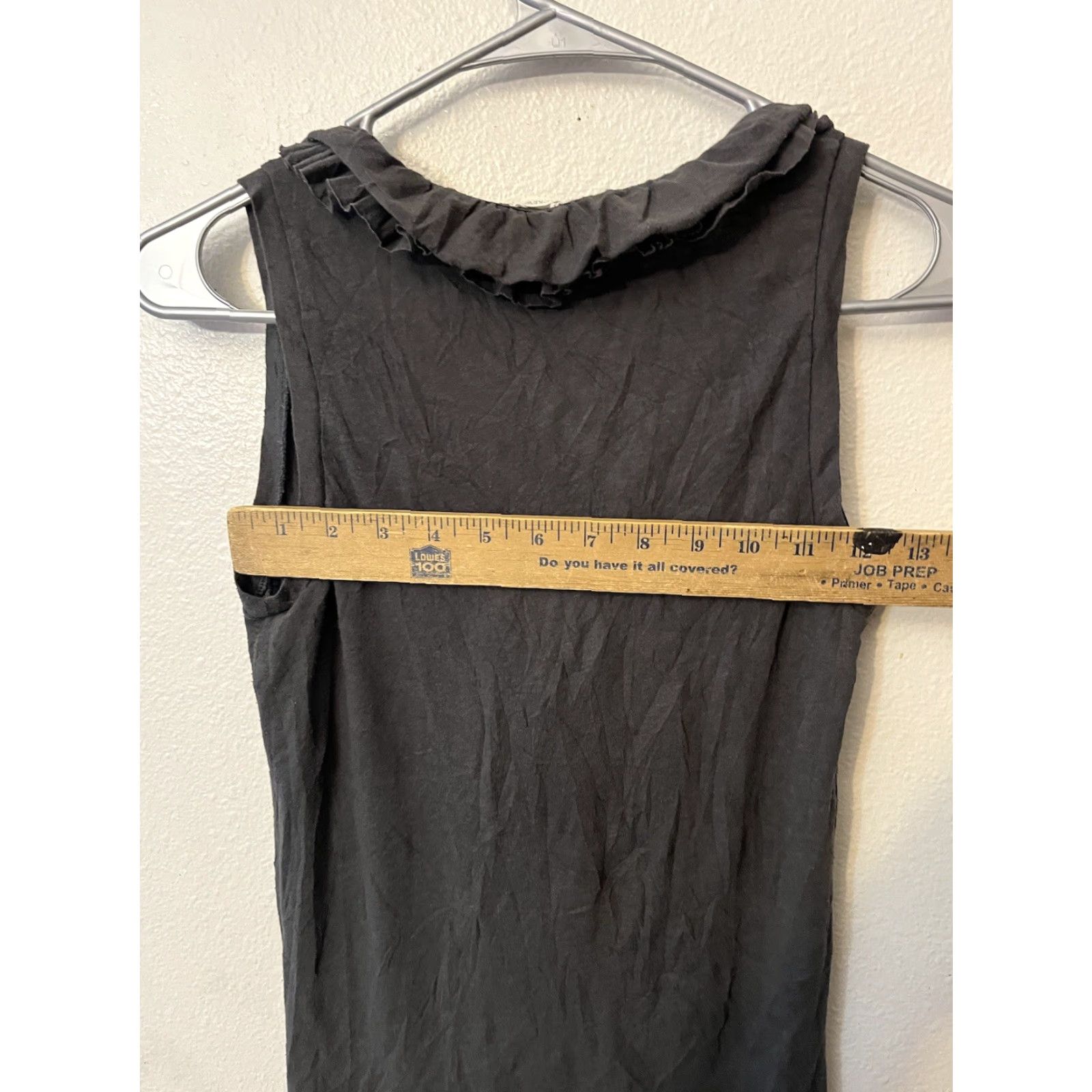 J.Crew J. Crew Gray Ruffled Button Collar Sleeveless Blouse Women’s XS T-Shirt Size XS / US 0-2 / IT 36-38 - 4 Thumbnail