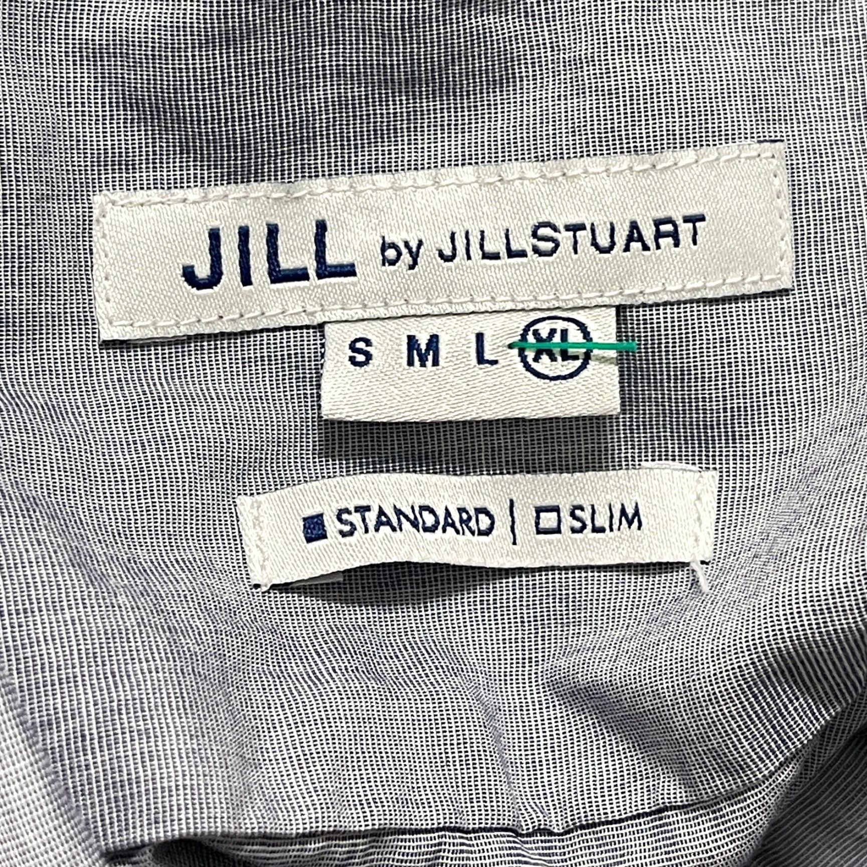 Vintage Jill Stuart Button-Up Shirt Men XL Blue Short Sleeve Slim Fit Minimalist Preppy Shirt Size US XL / EU 56 / 4 - 4 Thumbnail