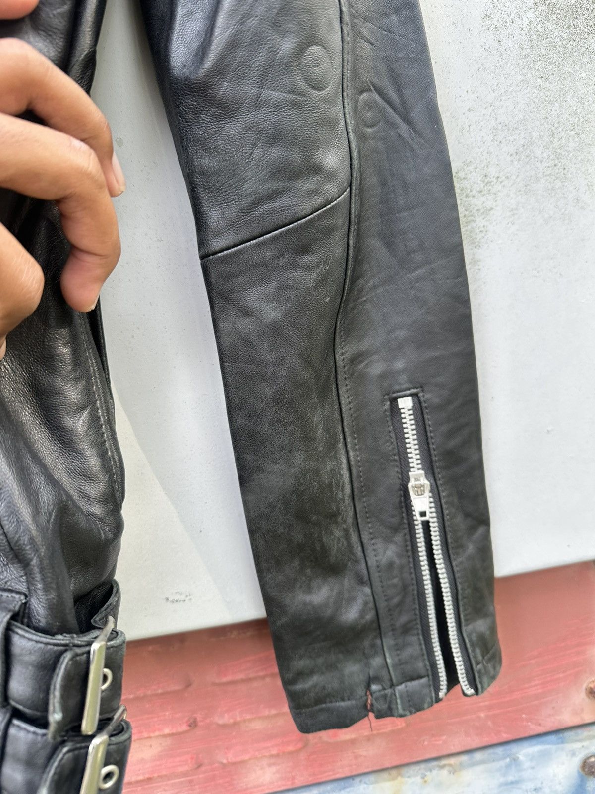 JACKROSE 👹JACKROSE Vkei Style Rider Leather Jacket Size US M / EU 48-50 / 2 - 10 Thumbnail
