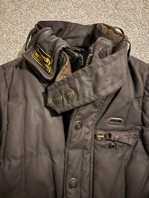 Japanese Brand × Superdry × Vintage Brown Superdry Motorcycle Vintage Vest Size US S / EU 44-46 / 1 - 4 Thumbnail