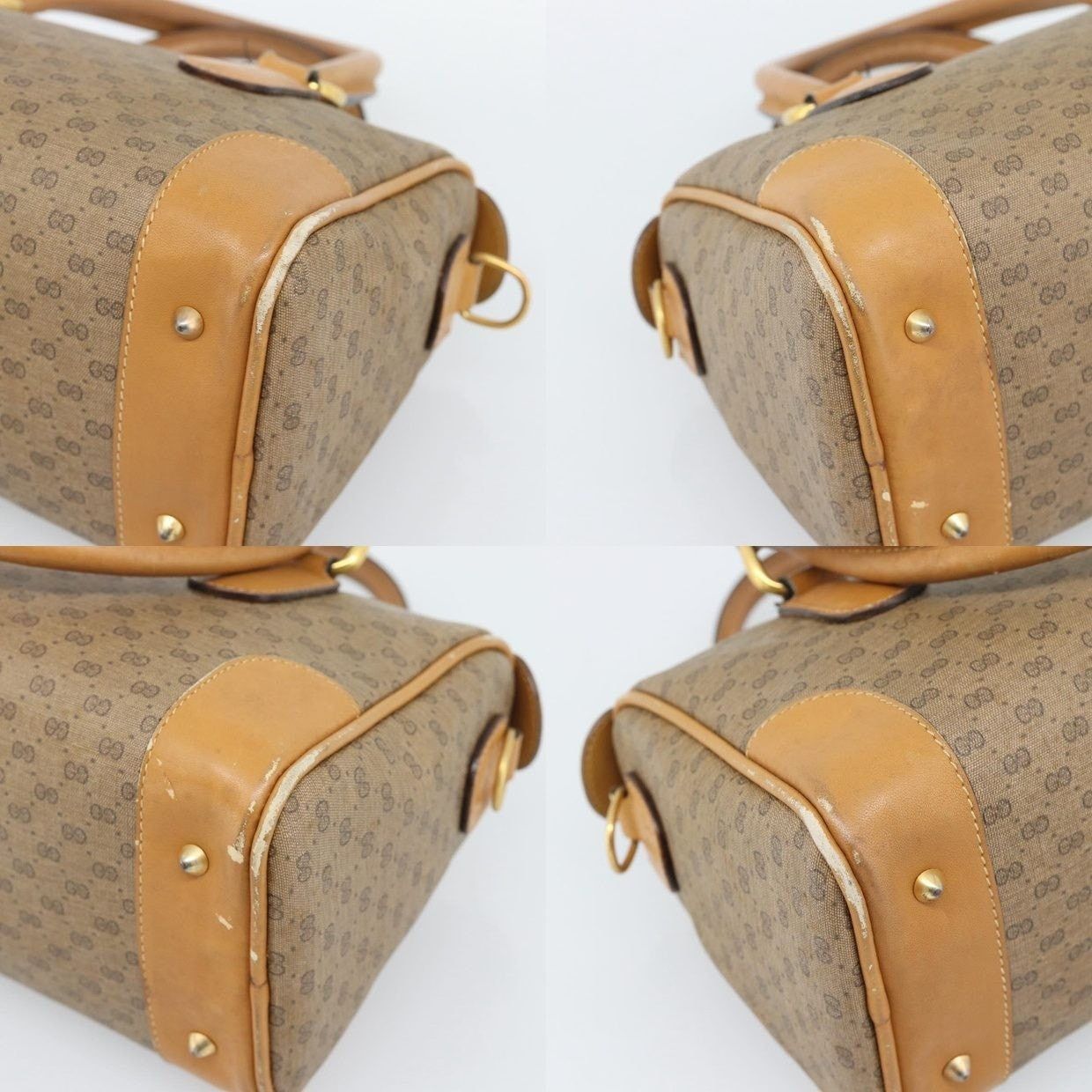 Gucci Gucci Micro GG Supreme Boston Bag Beige Size ONE SIZE - 10 Thumbnail