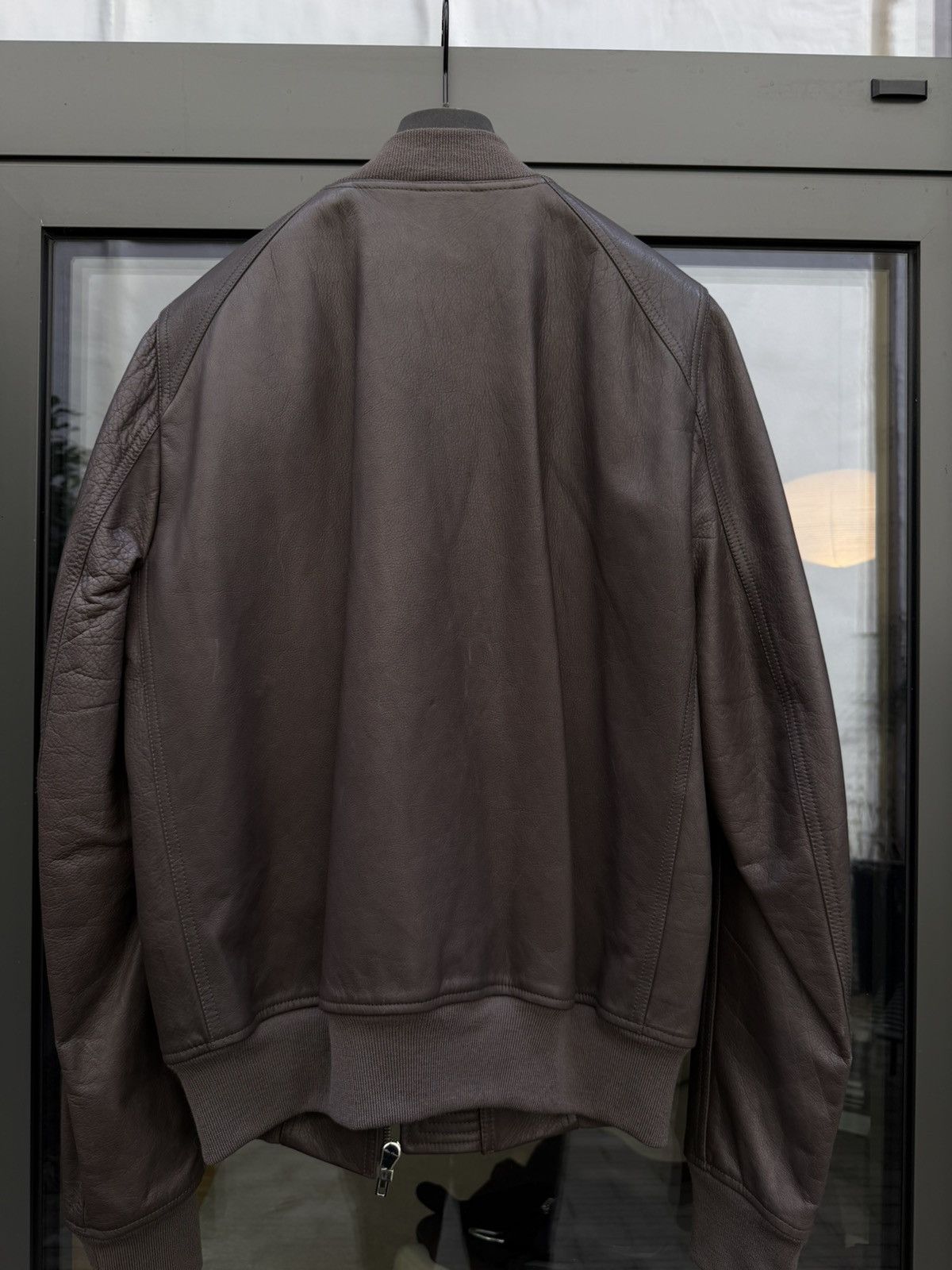 Rick Owens FW18 Sisyphus Dark Dust Leather Flight Bomber Size US L / EU 52-54 / 3 - 2 Thumbnail