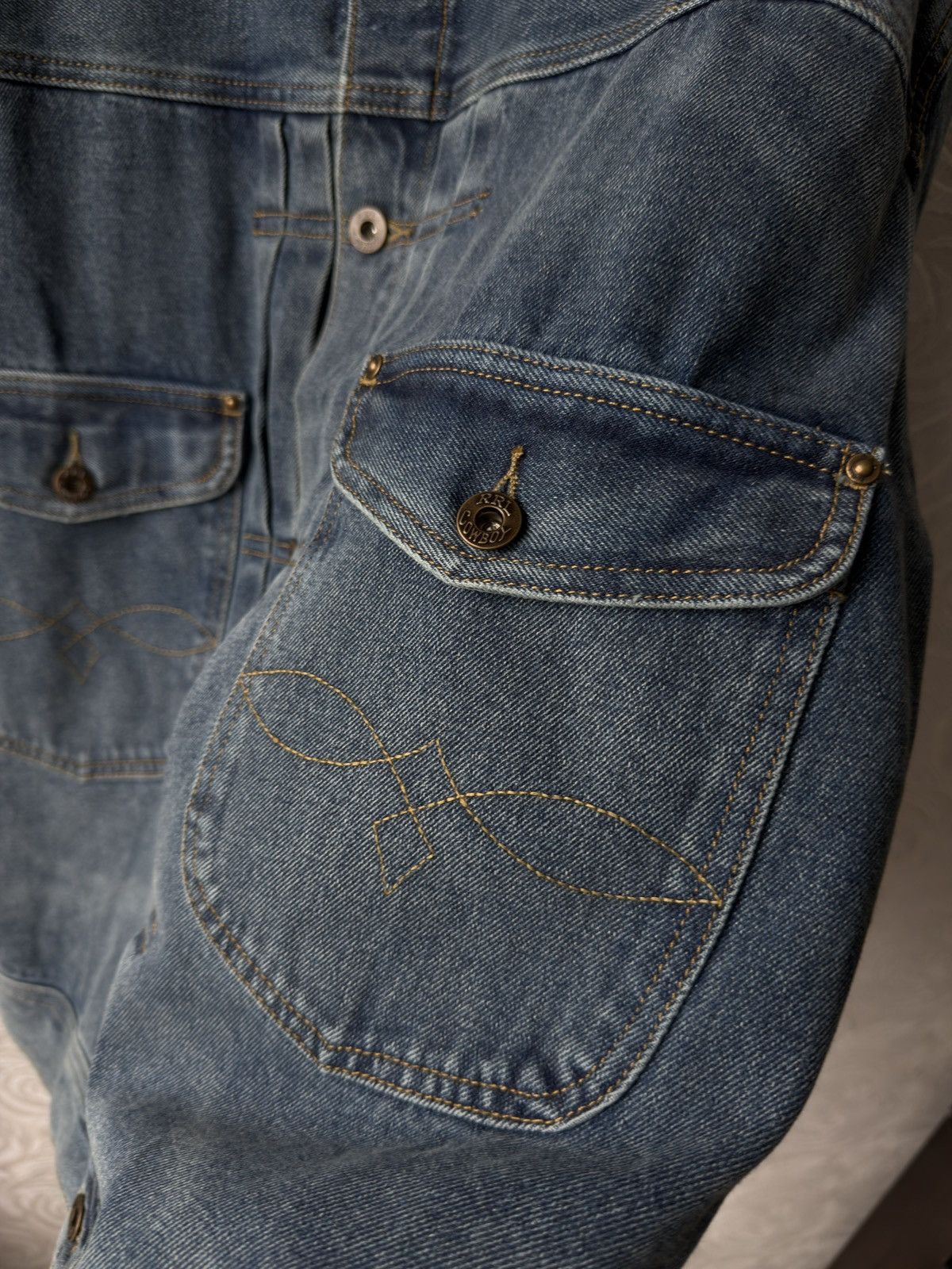 RRL Ralph Lauren Ralph Lauren RRL Double RL Blue Denim Trucker Jacket Cowboy Size US L / EU 52-54 / 3 - 6 Thumbnail