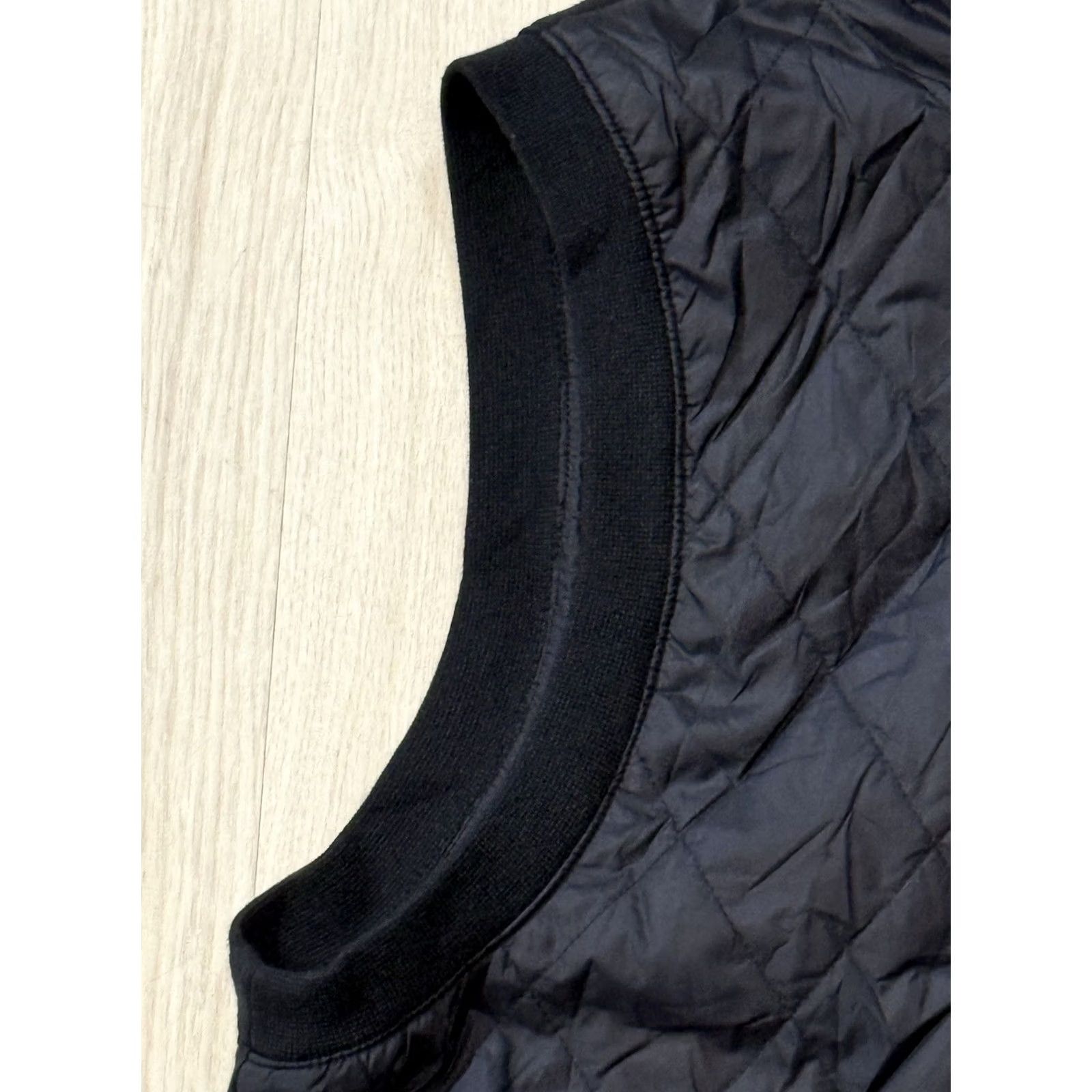 Ralph Lauren Polo Ralph Lauren Vest Quilted Sleeveless Black Diamond Nylon Softshell Zip Mid-Length Stand-Up Collar Men S Small Size US S / EU 44-46 / 1 - 4 Thumbnail