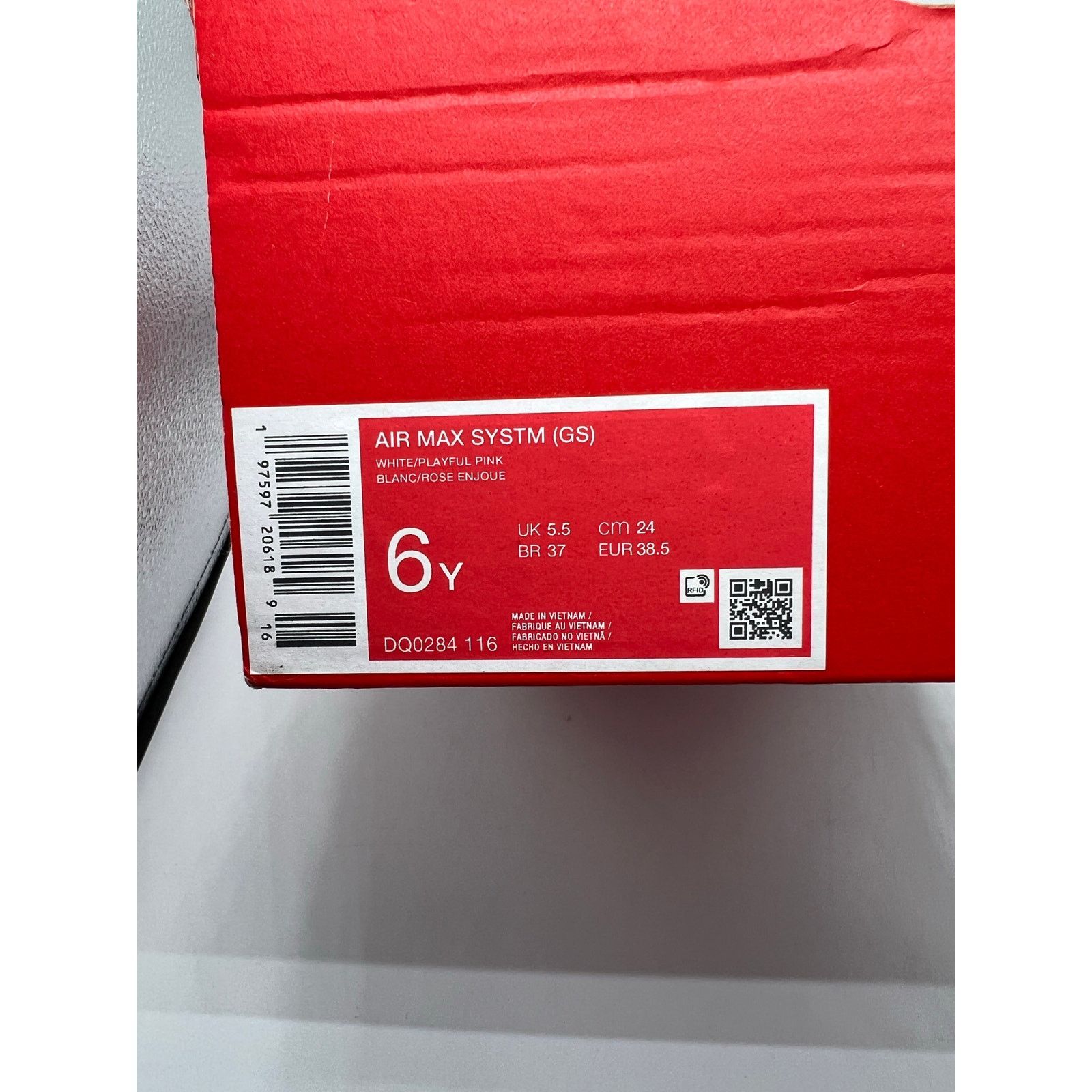Nike Nike Air Max SYSTEM GS “White Burgundy Crush Pink” size 6 Y Size US 7.5 / IT 37.5 - 7 Thumbnail