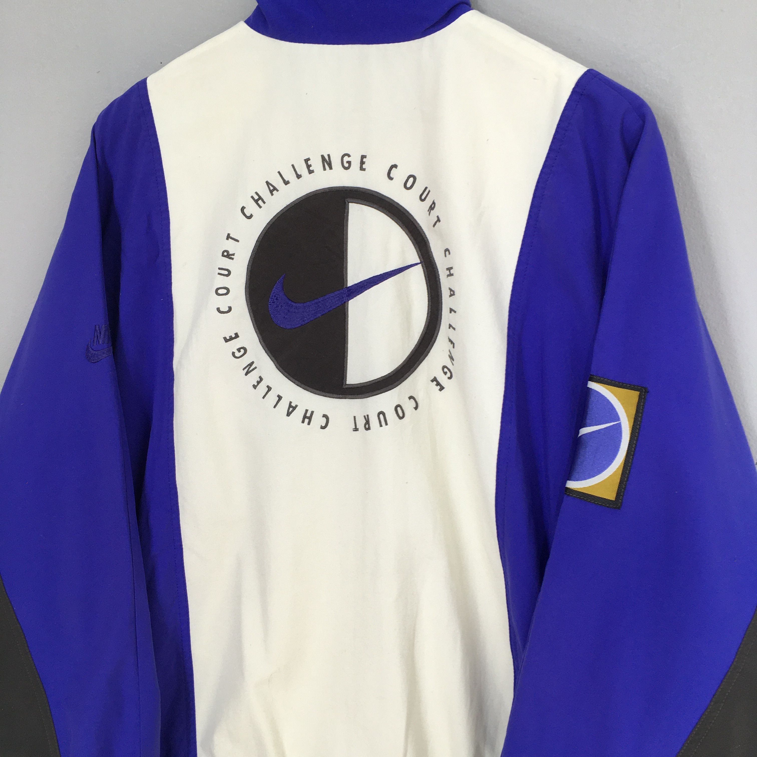 Nike Vintage 90's Nike Challenge Court Windbreaker Jacket Medium Size US M / EU 48-50 / 2 - 10 Thumbnail