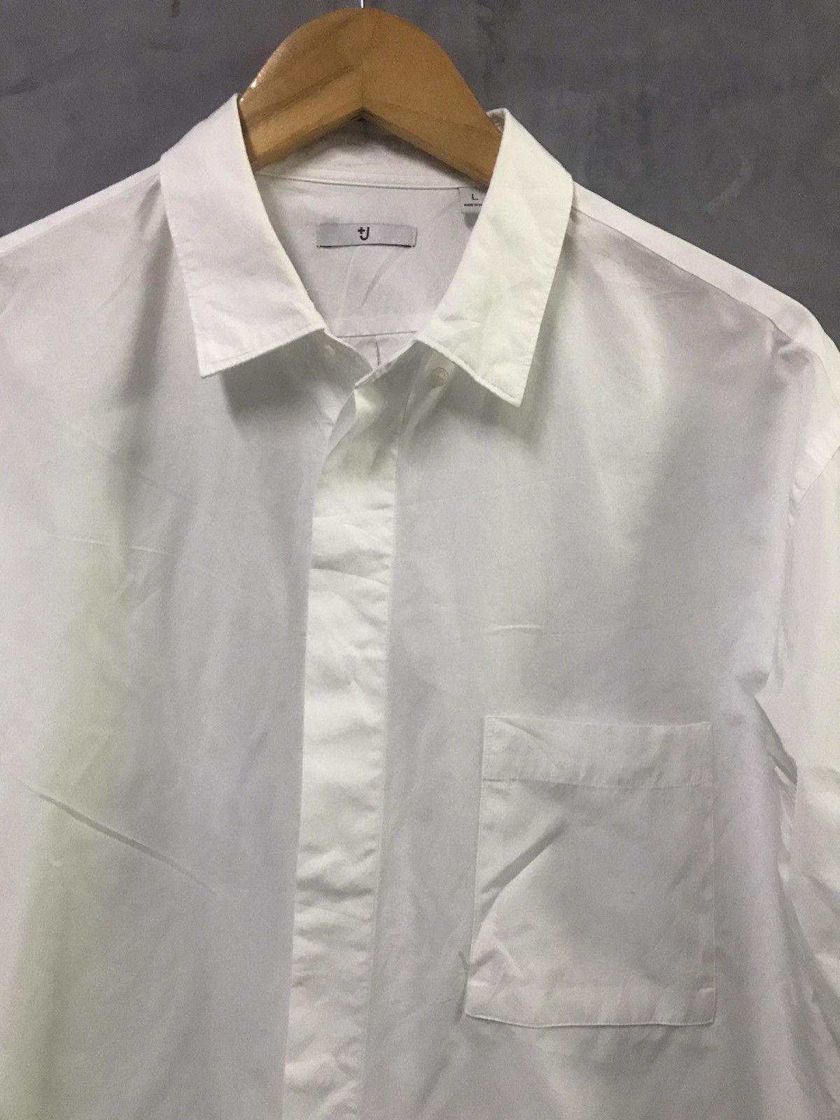 Jill Sander x Uniqlo Wide Shirt Plain White L