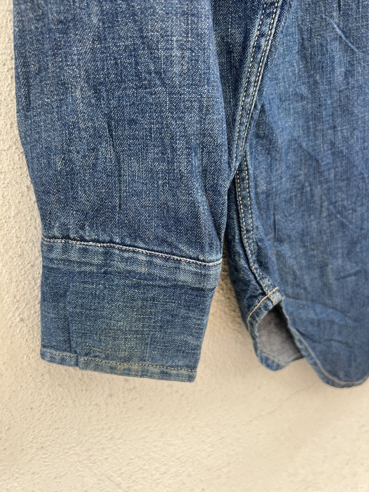 Levi's Vintage Clothing Vintage 1998 LVC Levi’s Big E Muddy Denim Western Shirt Size US M / EU 48-50 / 2 - 11 Thumbnail