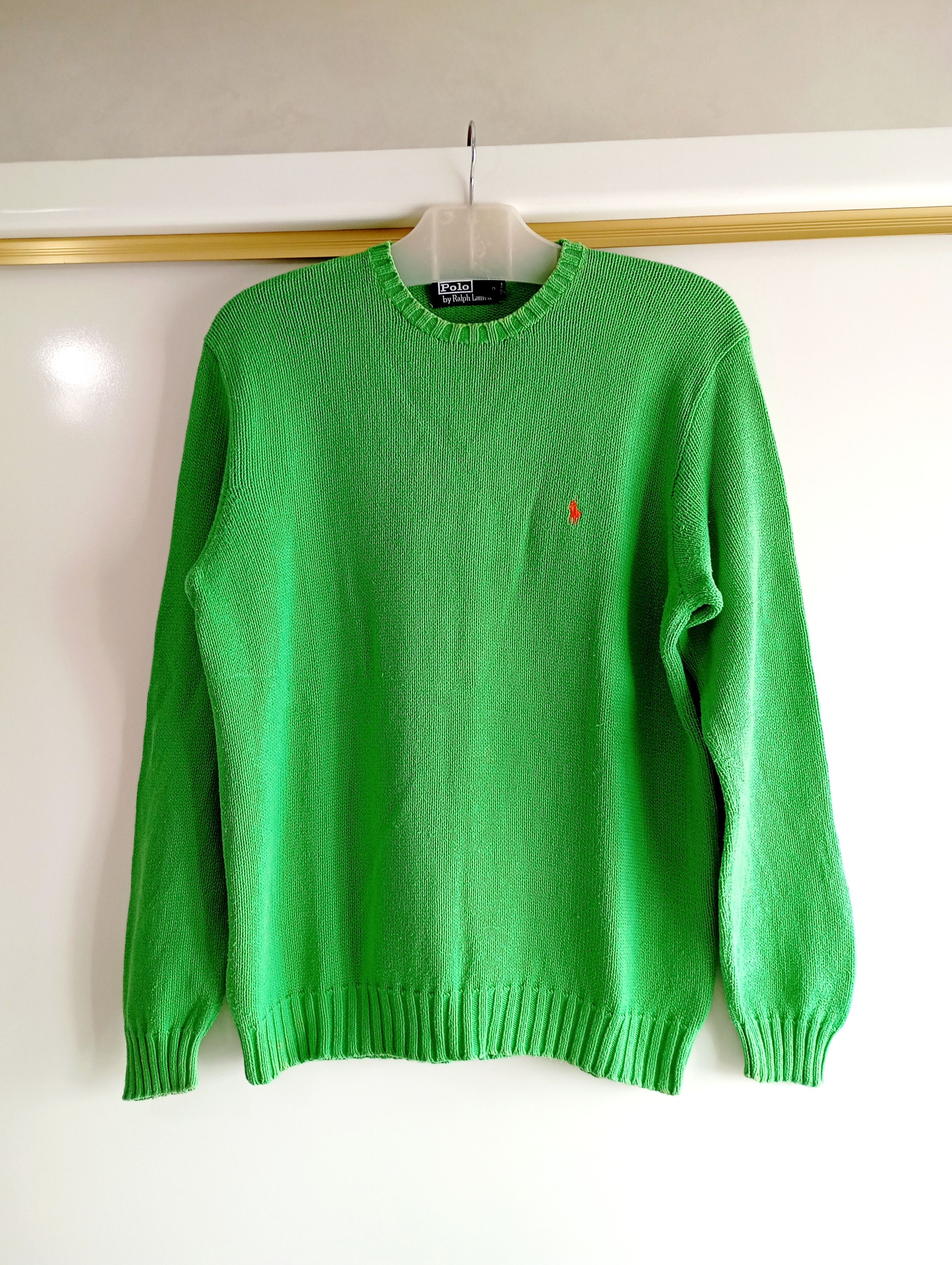 Polo Ralph Lauren Polo Ralph Lauren Green Cable Knit Sweater Oldmoney Size L Size US L / EU 52-54 / 3 - 1 Thumbnail