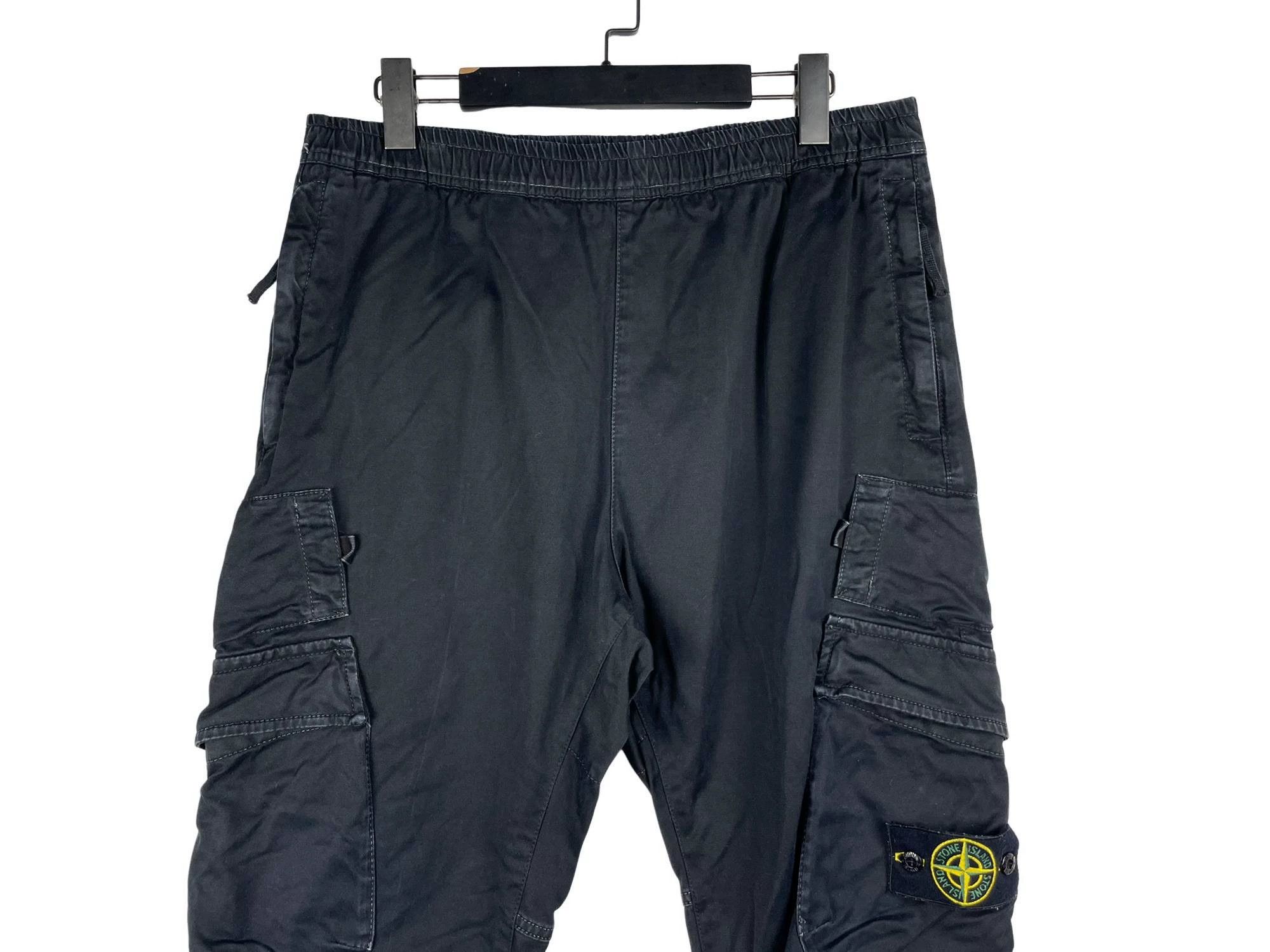 Stone Island Stone Island 02276 Badge Pocket Washed Cargo Pants Size US 36 / EU 52 - 3 Thumbnail