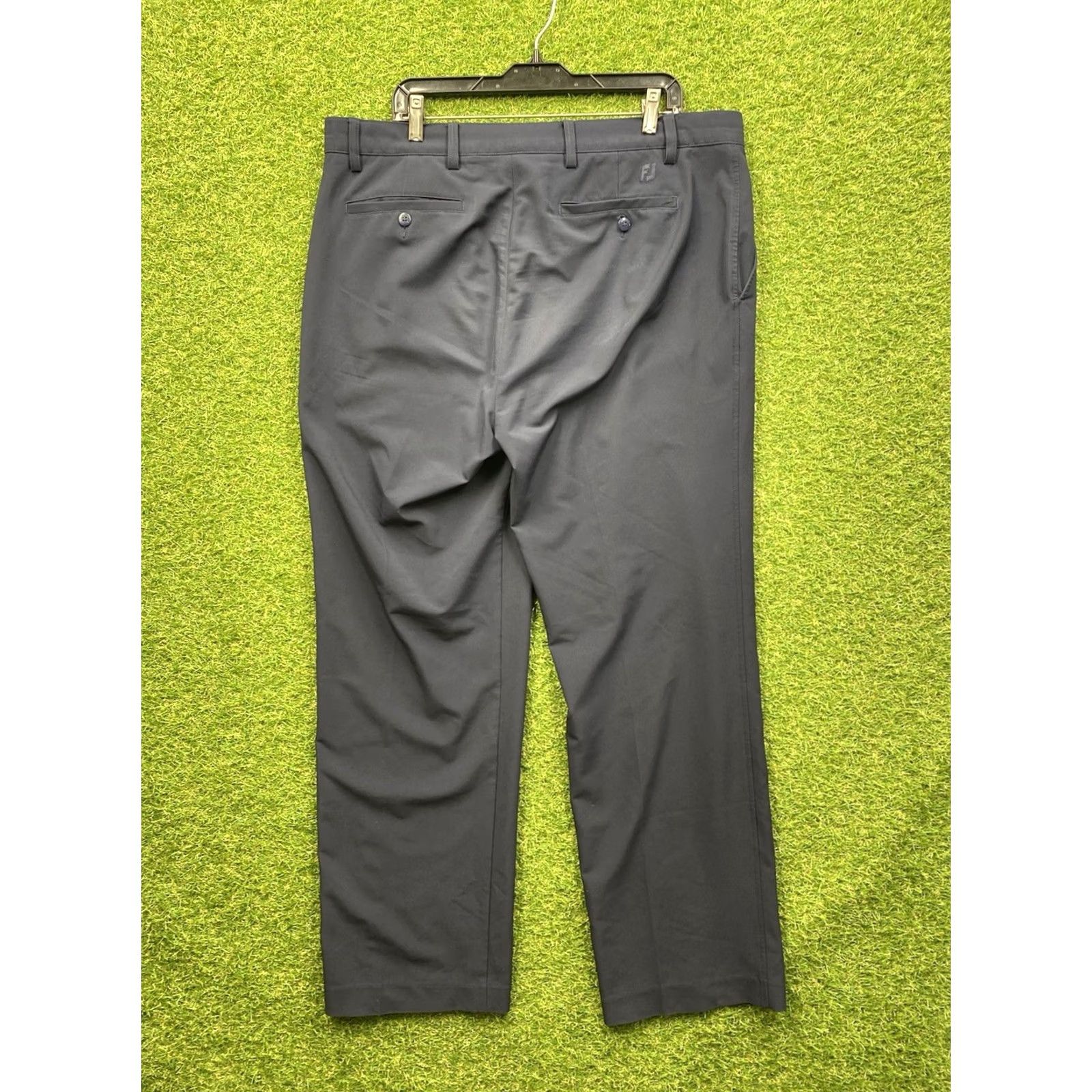 Footjoy FootJoy Mens Pants 38x32 Chino Straight Fit Blue Polyester Stretch Pockets Casual Golf Sh Pants Size US 38 / EU 54 - 2 Thumbnail
