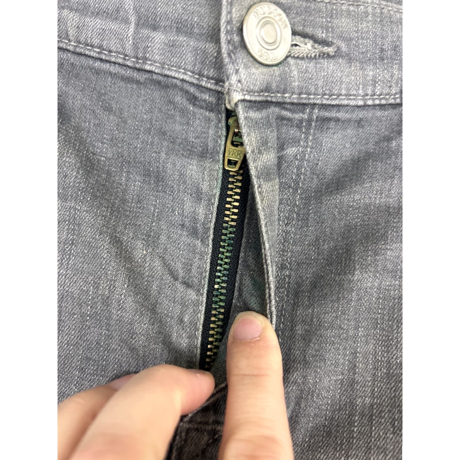 Hudson Hudson Jeans Womens 30 Super Skinny Krista Gain Gray Denim 34x27 Size 30" / US 8 / IT 44 - 6 Thumbnail