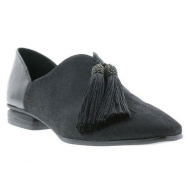 Other SBICCA Womans Leather Calf Hair Black Flats Loafers / Size 7 Size US 7 / IT 37 - 1 Thumbnail