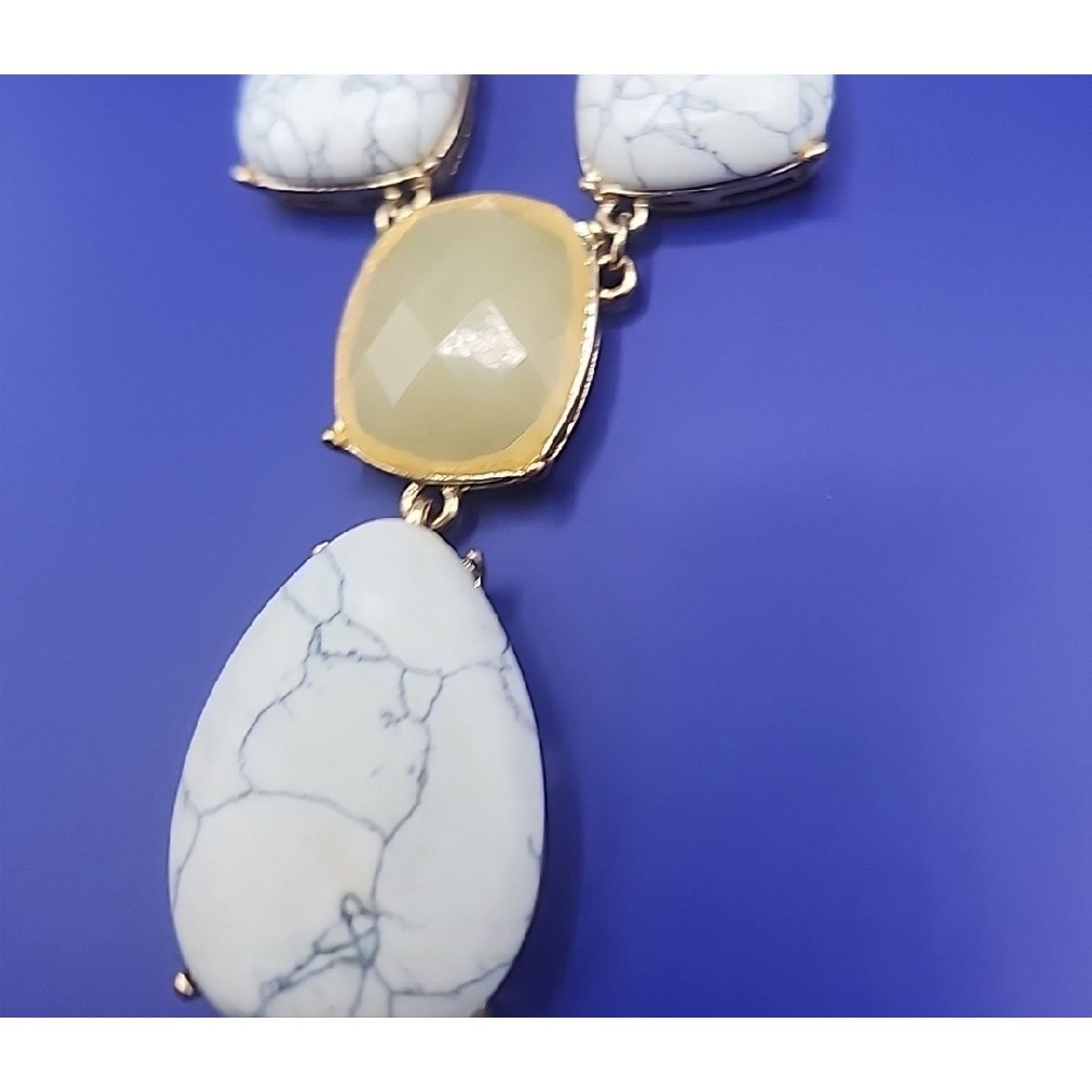 Monet Monet White and Gold Necklace Size ONE SIZE - 6 Thumbnail