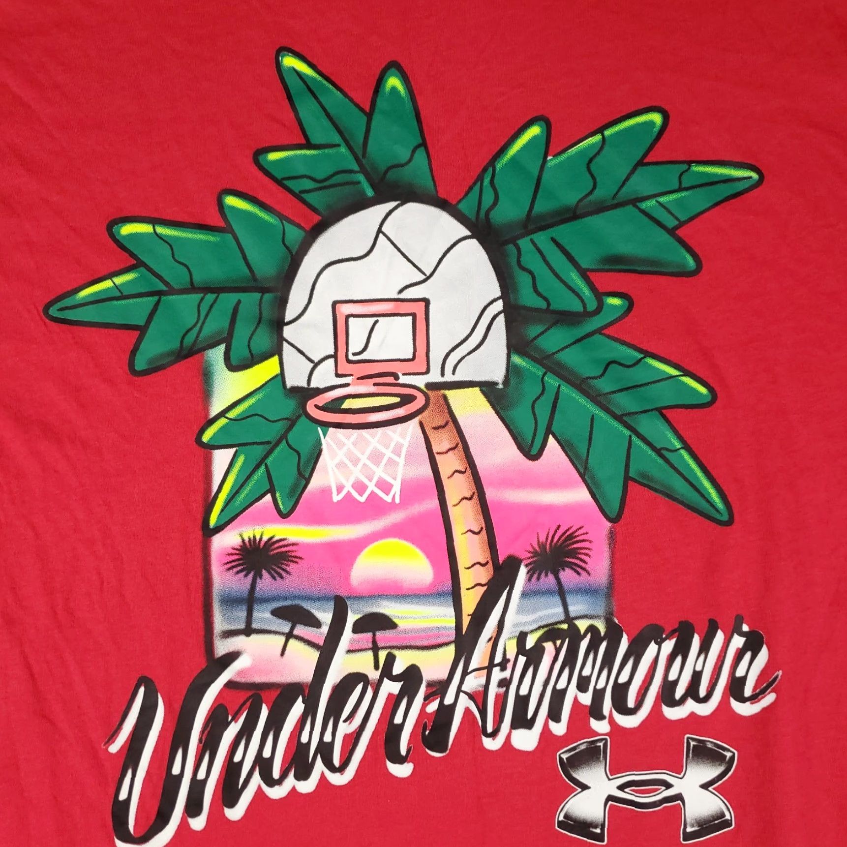 Under Armour VINTAGE Under Armour Shirt Mens 3XL Red Logo T-Shirt Crew Neck Short Sleeve Adult Red Under Armour HeatGear Sports Mens Size US XXL / EU 58 / 5 - 4 Thumbnail