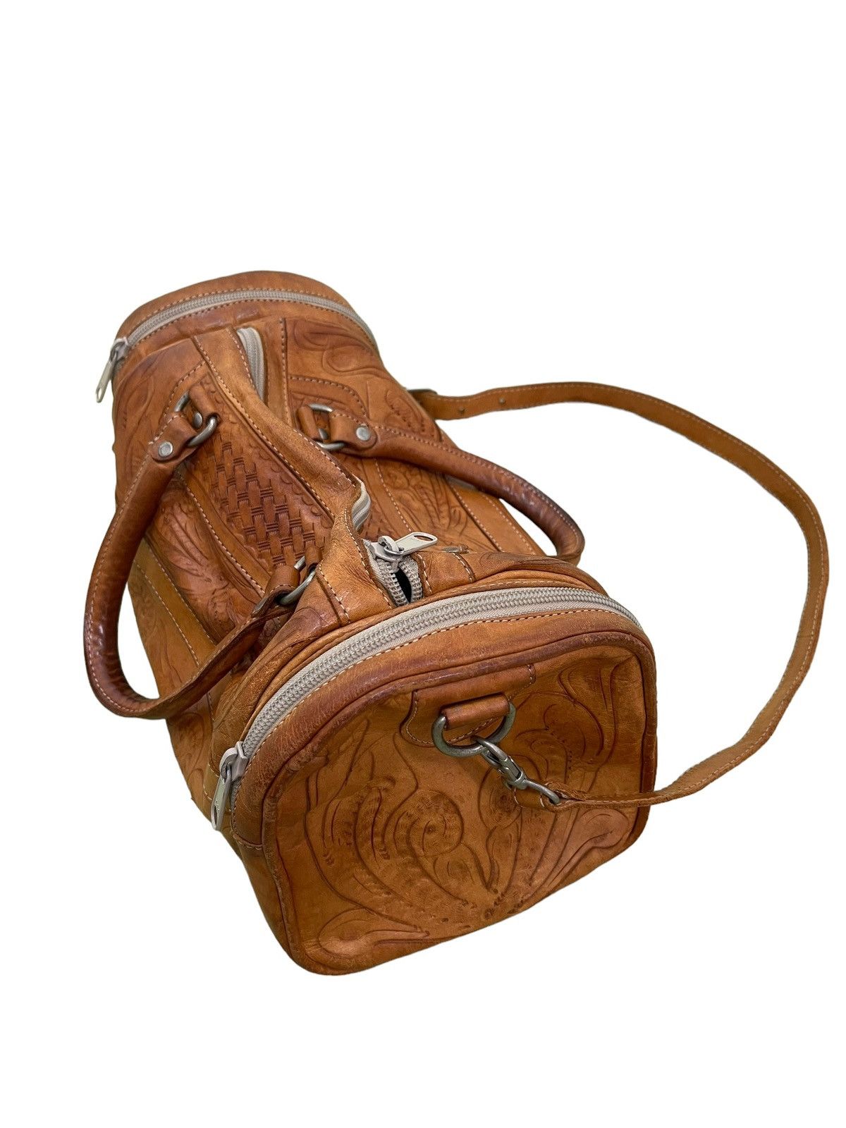 Genuine Leather Full Leather Boston Bag Vintage LL Artworks 2🟩 Size ONE SIZE - 11 Thumbnail