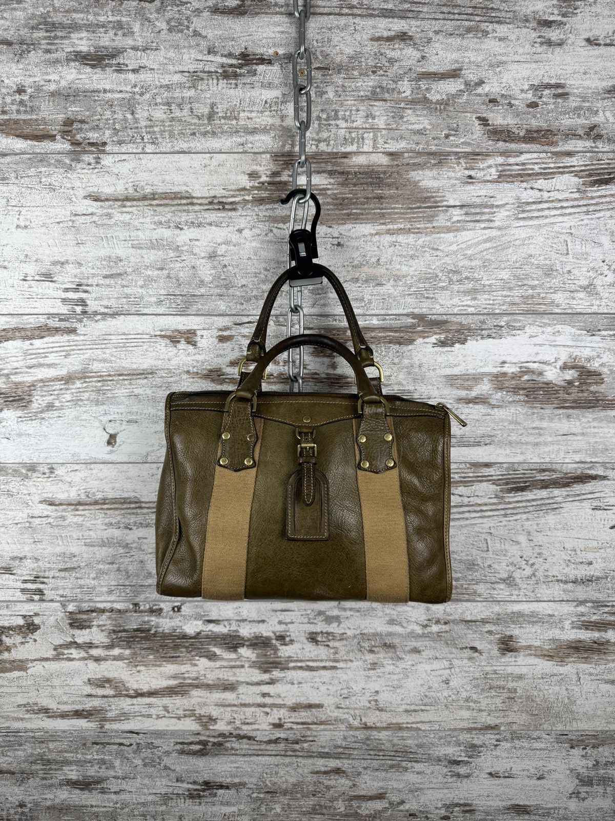 WomenS Mulberry Bag Luxury Leather Tote Alice in Green, Women's