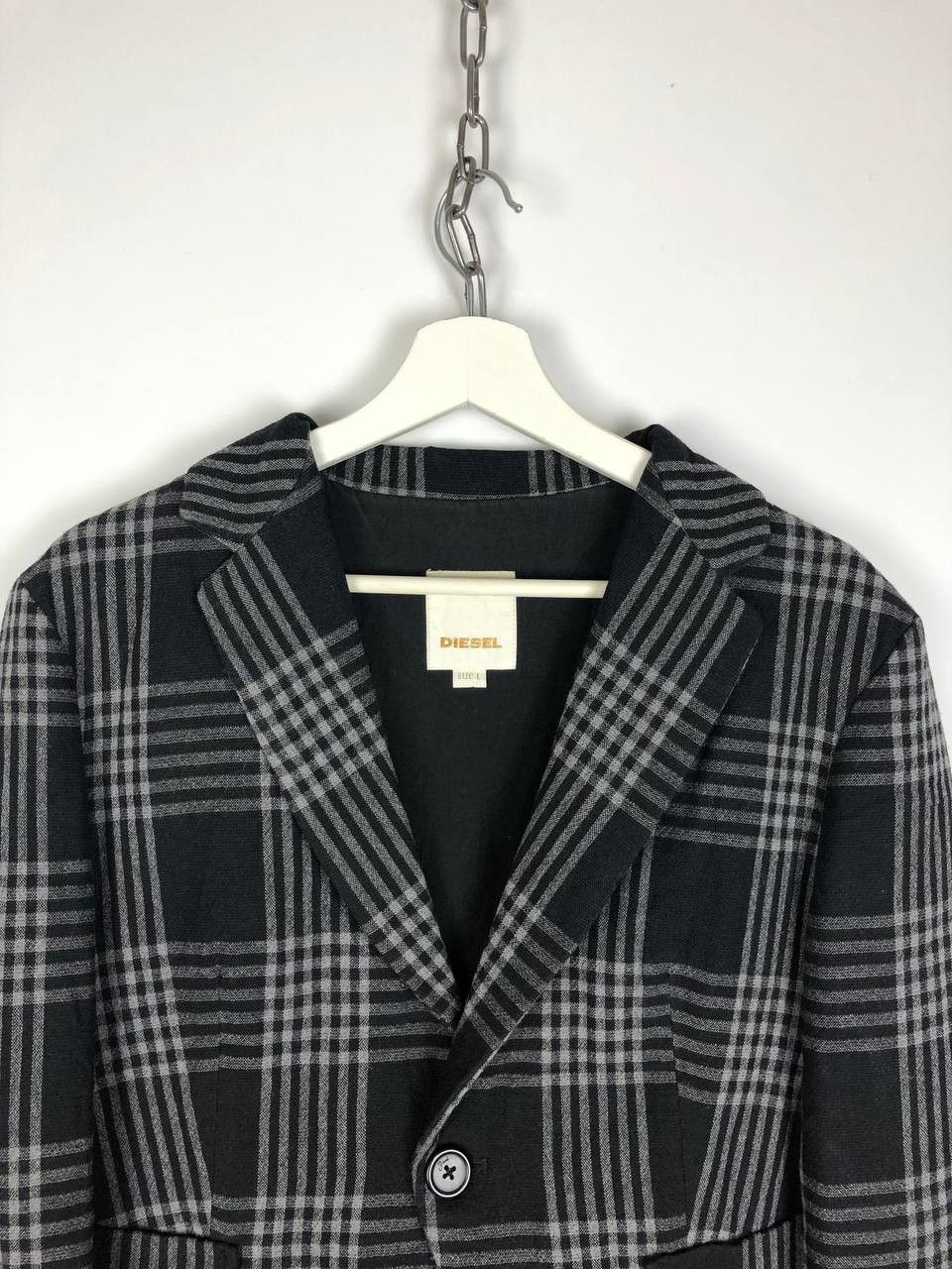 Diesel Diesel Check Blazer Jacket size L Size L / US 10 / IT 46 - 2 Thumbnail