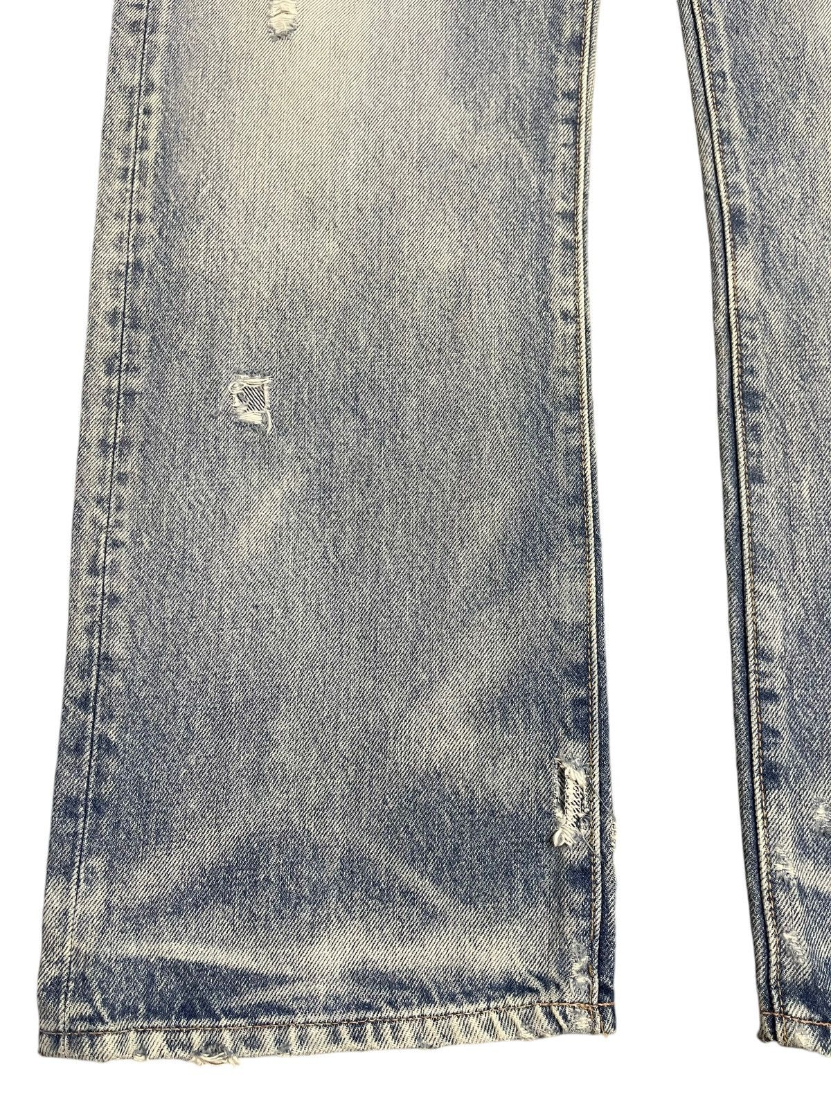 14th Addiction Vintage Japanese R.N.A Blue Bleached Distressed Loose Jeans Size US 34 / EU 50 - 7 Thumbnail