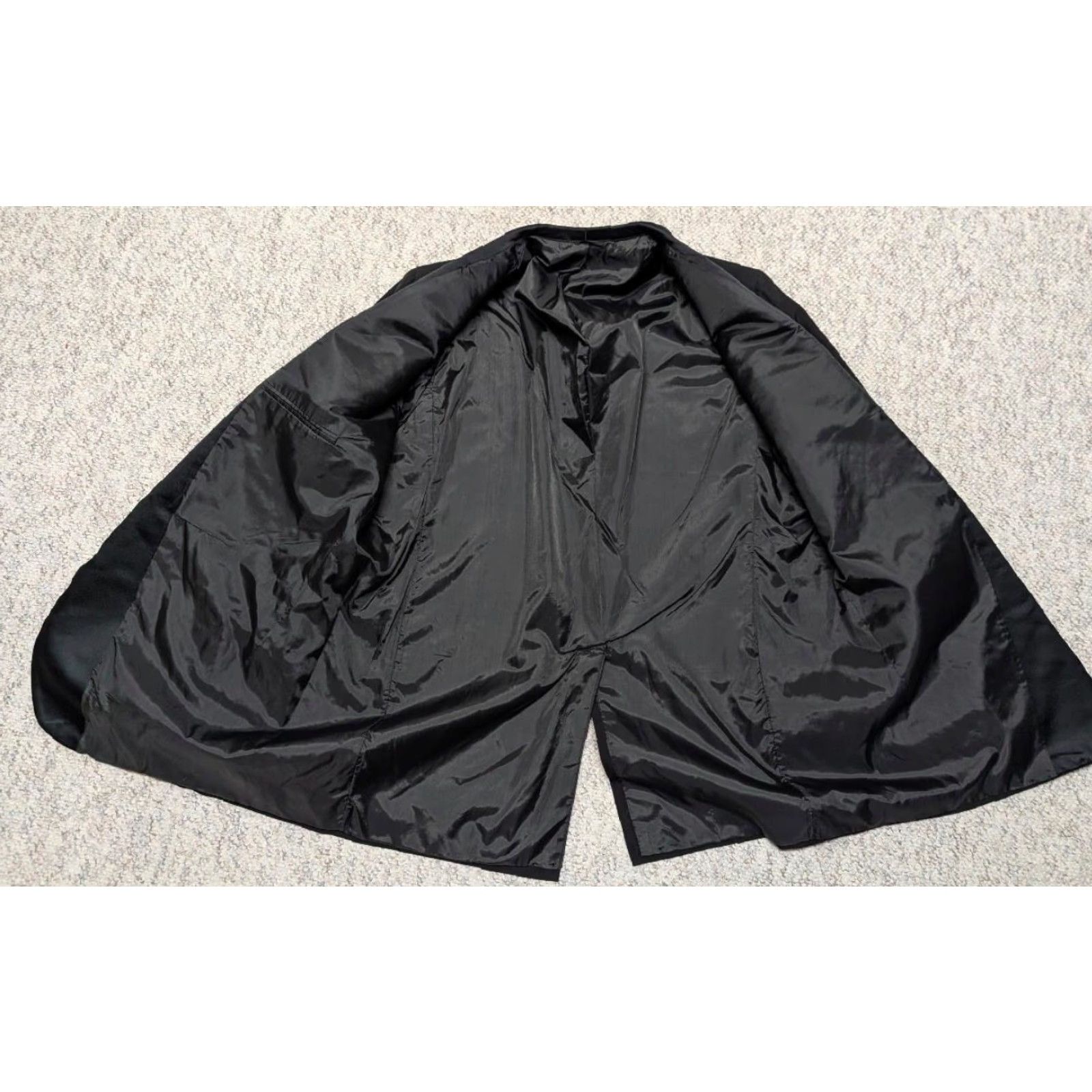 Vintage VINTAGE USA made 1970s-80s tuxedo blazer 46R black wool SHAWL smoking jacket Blazer Mens 46R Black Wool Shawl 80s 70s Formal Modern Size 46R - 4 Thumbnail