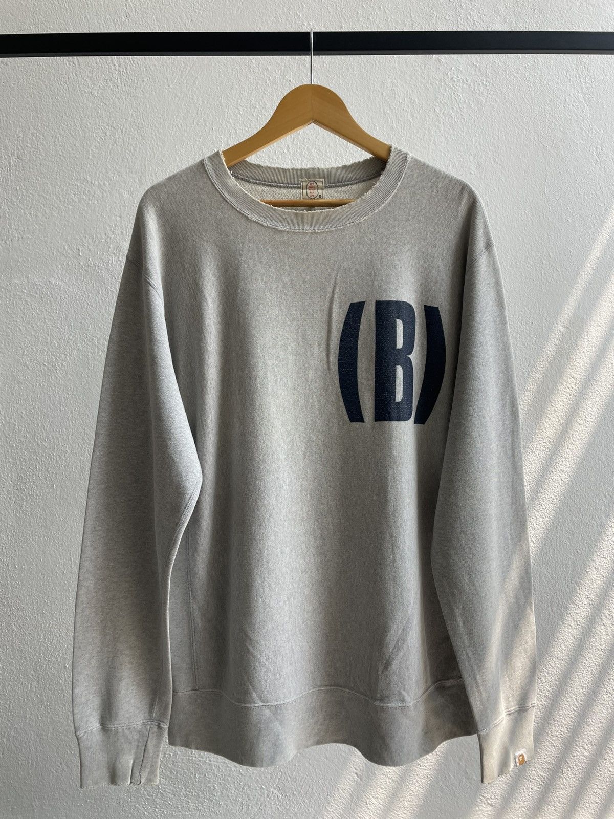 Bape Vintage 90's Disstress Bathing Ape (B) Sweatshirt Size US M / EU 48-50 / 2 - 1 Thumbnail