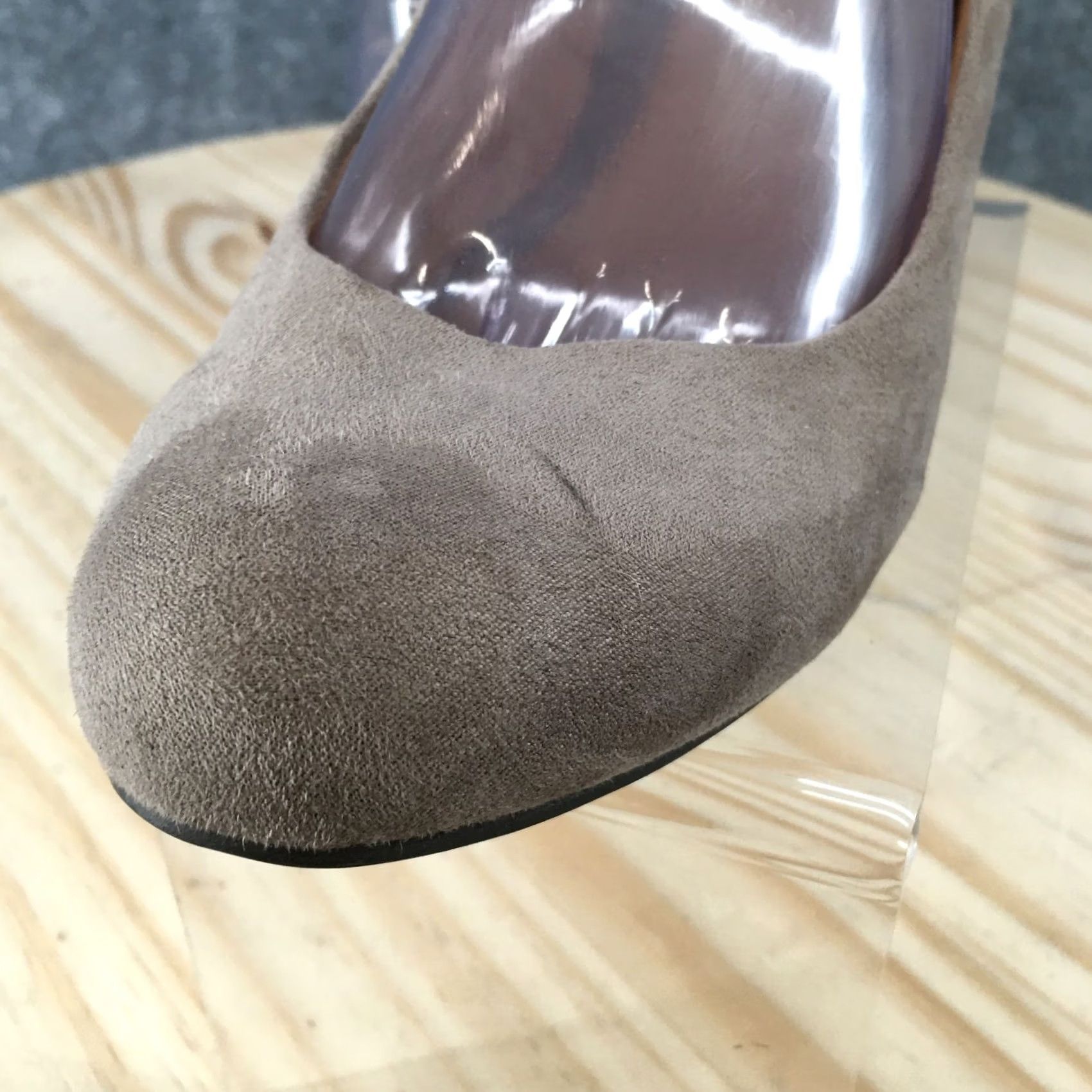 Chinese Laundry CL by Chinese Laundry Nima Heels Womens 9.5 M Casual Slip On Pumps Gray Fabric Shoe Womens Pump Grey Fabric Nima 90s style? Size US 10 / IT 40 - 4 Thumbnail