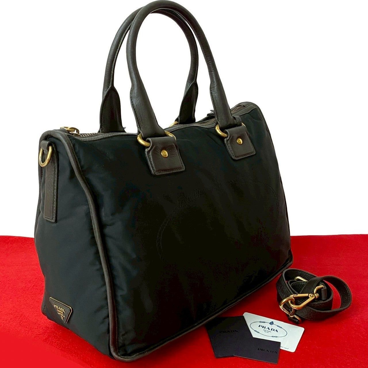 Prada Prada Shoulder Bag Black Synthetic Size ONE SIZE - 1 Thumbnail