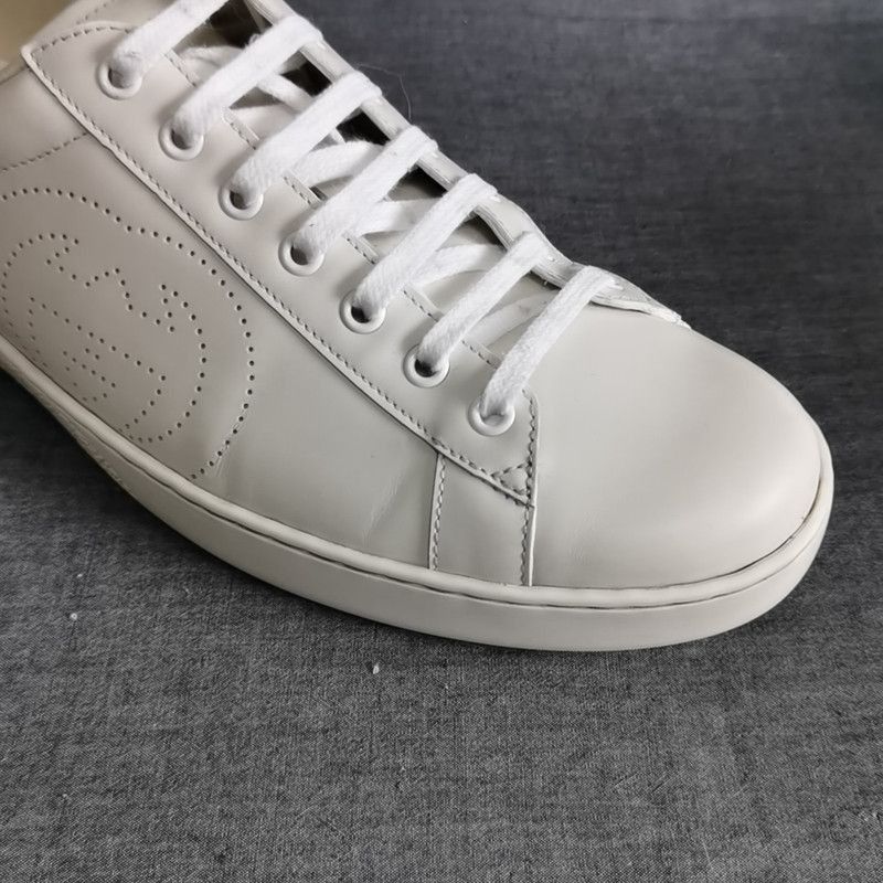Gucci Gucci Ace Low-Top Sneakers in White and Gray - Size US 10.5 / EU 43-44 - 7 Thumbnail