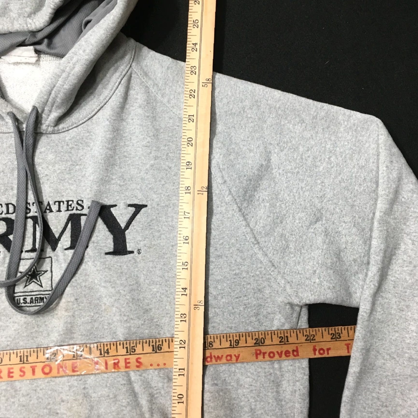 Vintage US Army Hooded Hoodie Mens Medium Army Gray Stained Drawstring Pockets Zipper Fleece Hooded RF11 Size US M / EU 48-50 / 2 - 4 Thumbnail