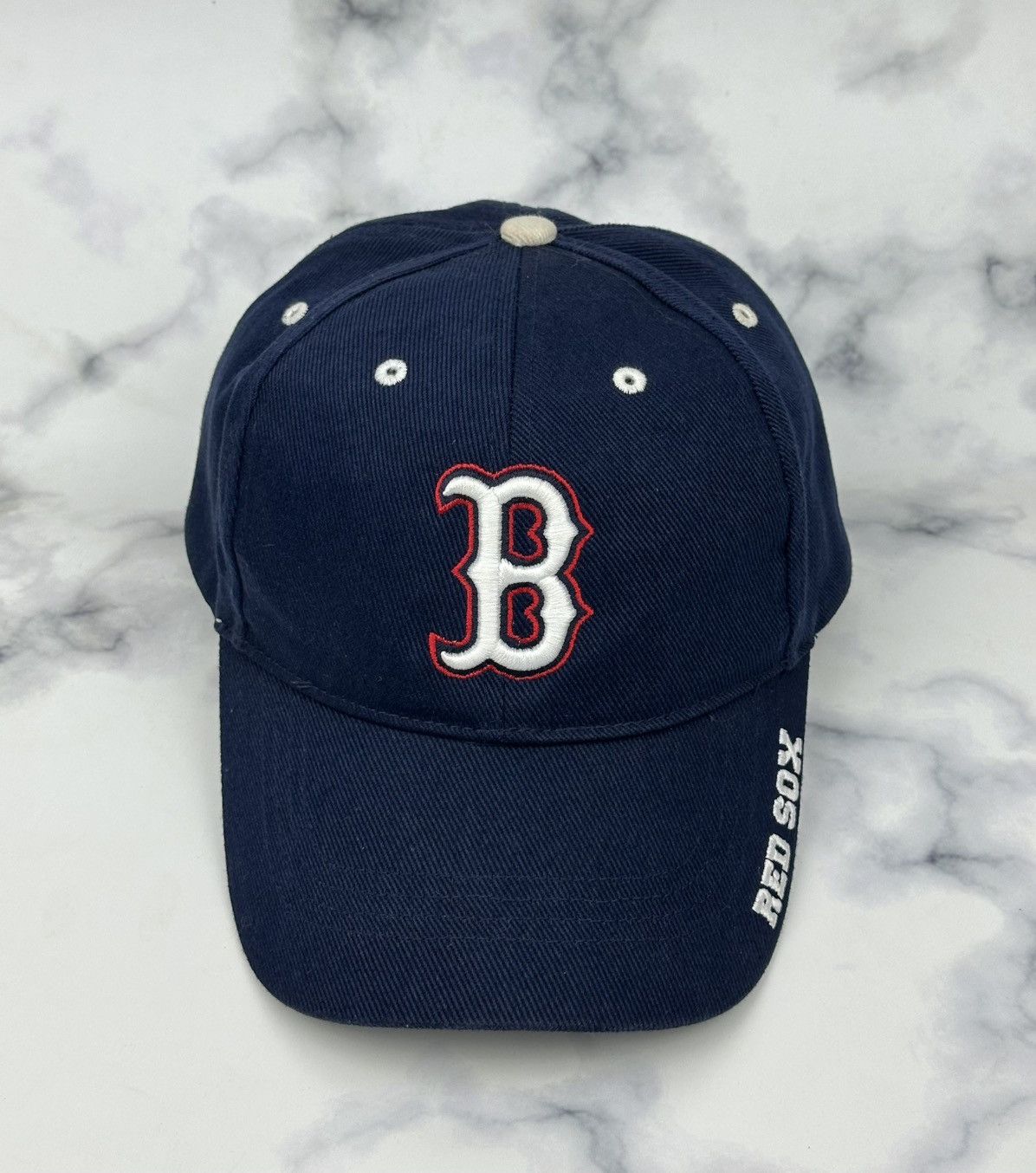 New Era Boston Red Sox MLB Hat Fan Favorite Navy Blue Baseball Cap Size ONE SIZE - 2 Thumbnail