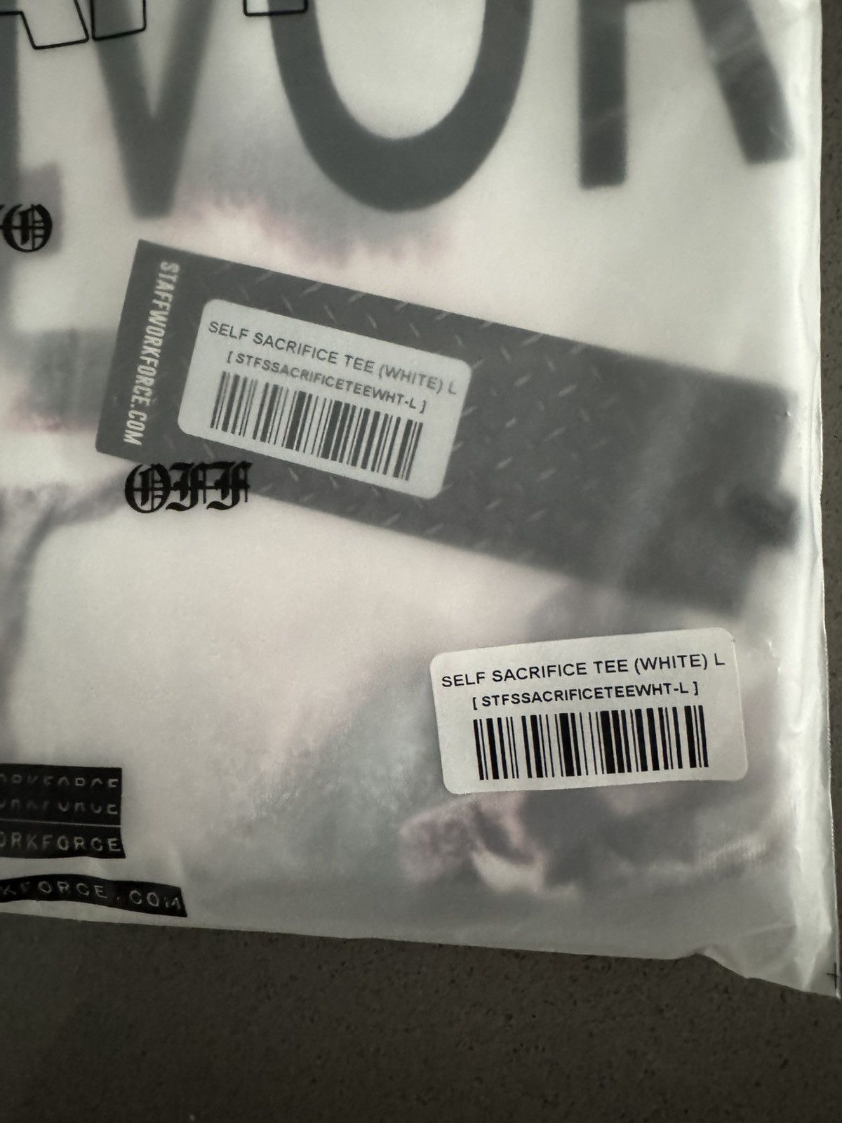 STAFF WORKFORCE STAFF WORKFORCE SELF SACRIFICE SURVIVORS GUILT T suicideboys Size US L / EU 52-54 / 3 - 7 Thumbnail