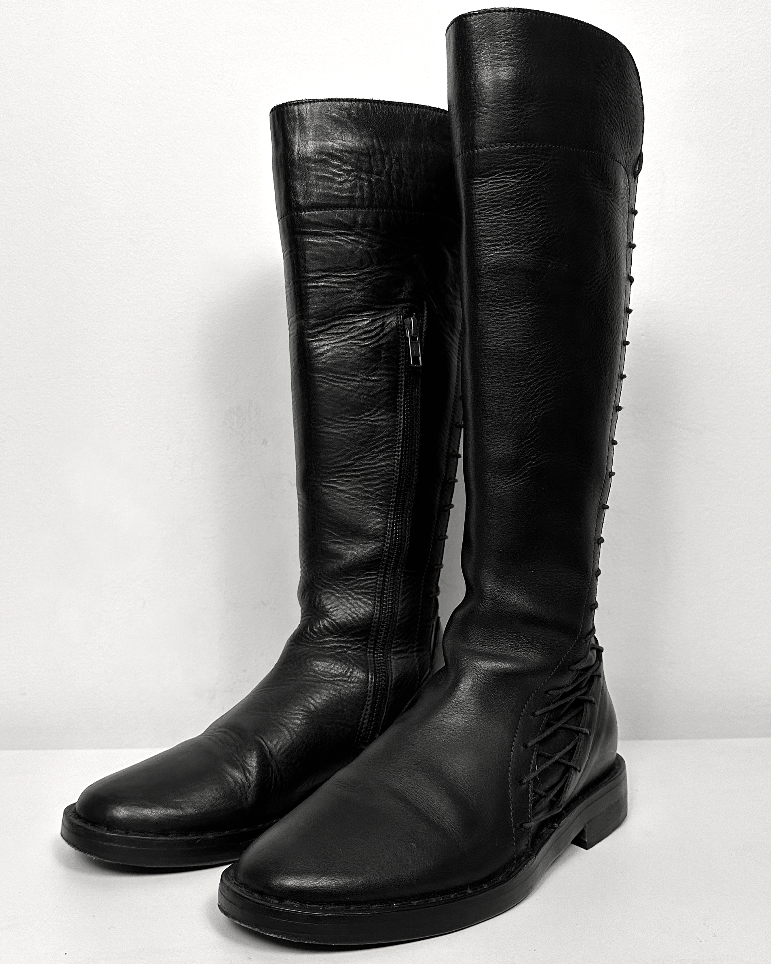 Ann Demeulemeester Ann Demeulemeester Knee High Back Lace Boots Size US 6 / IT 36 - 5 Thumbnail
