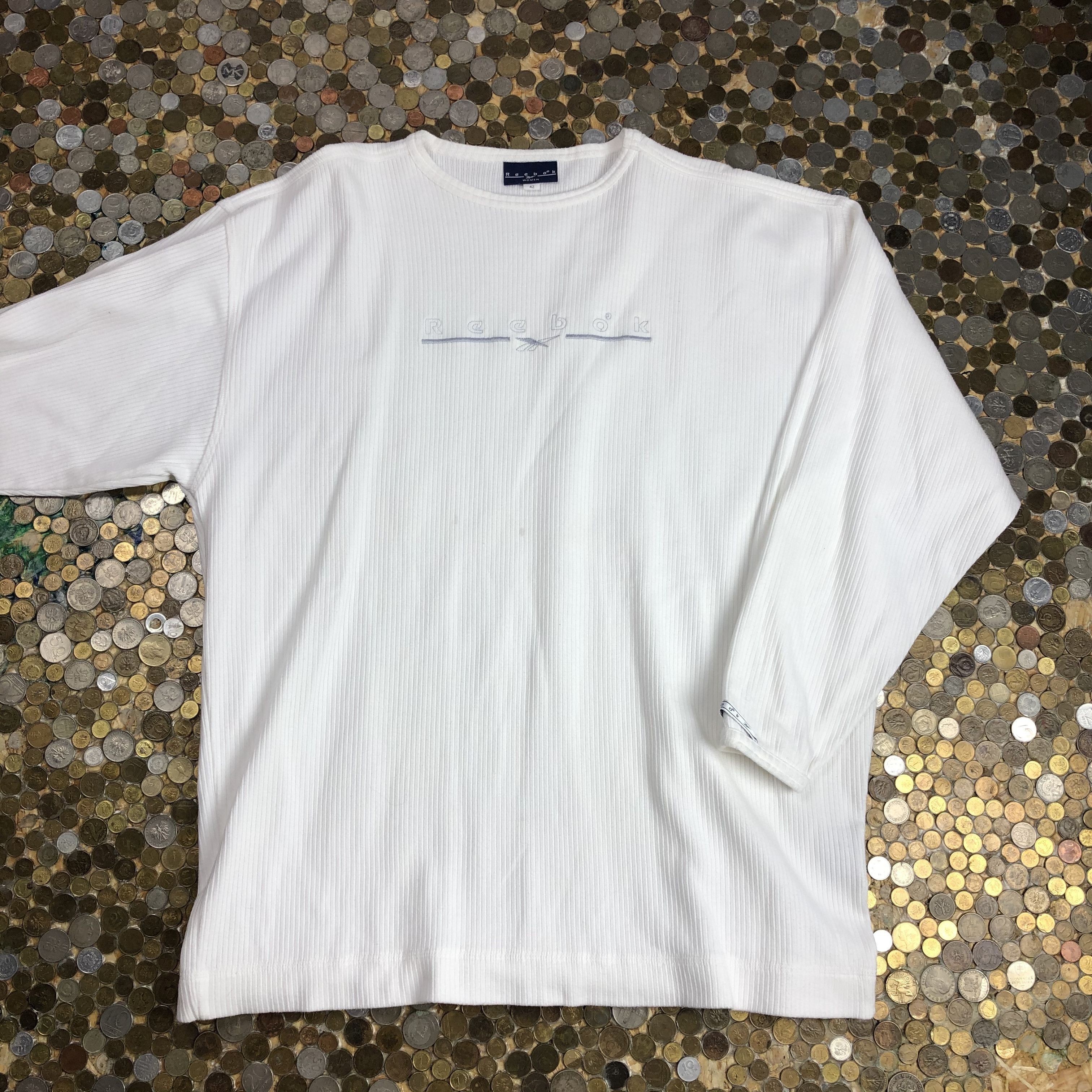 Reebok Reebok Vintage longsleeve crewneck spellout Size US XL / EU 56 / 4 - 1 Thumbnail