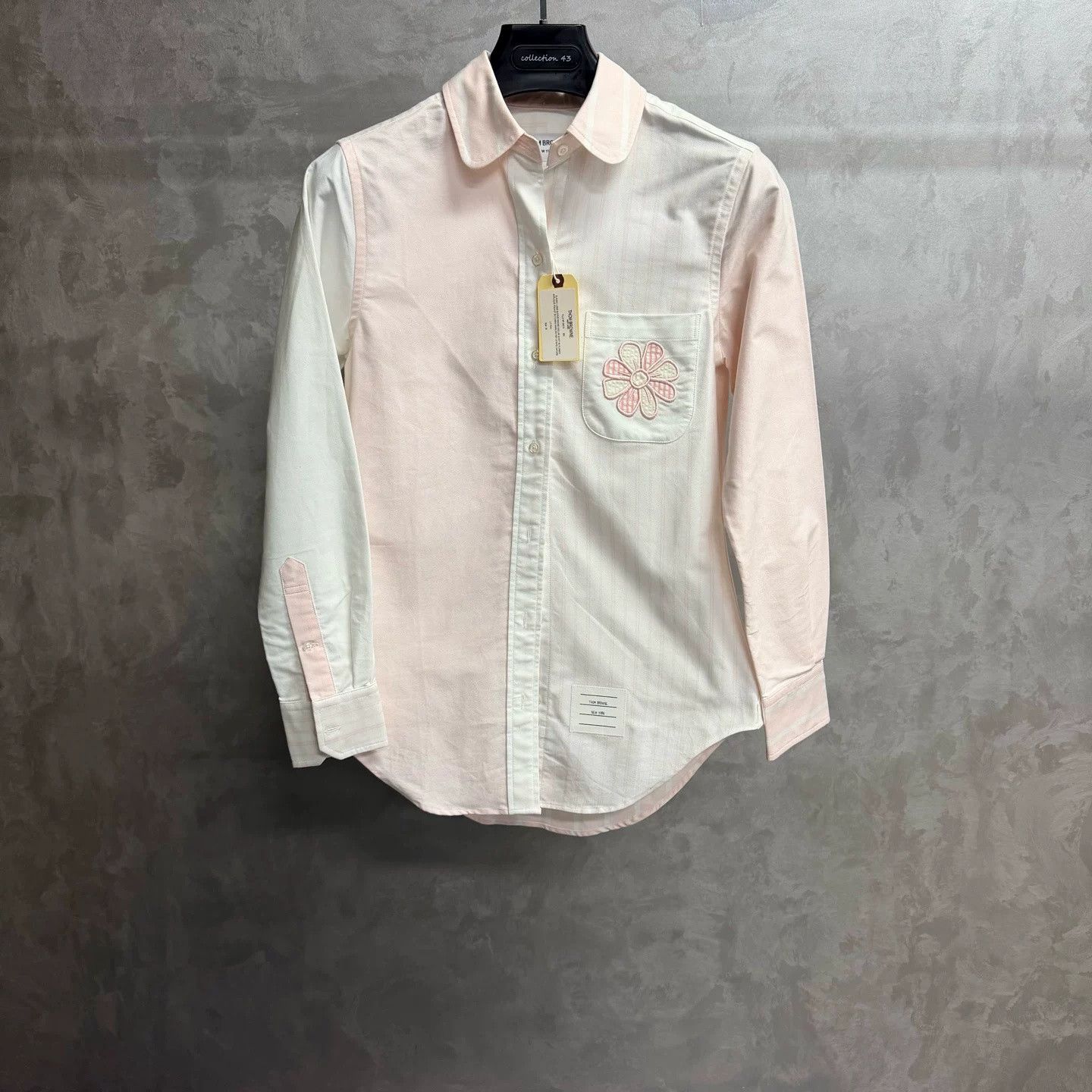 Thom Browne Thom Browne Solid Long-Sleeve Shirt Size US M / EU 48-50 / 2 - 1 Thumbnail