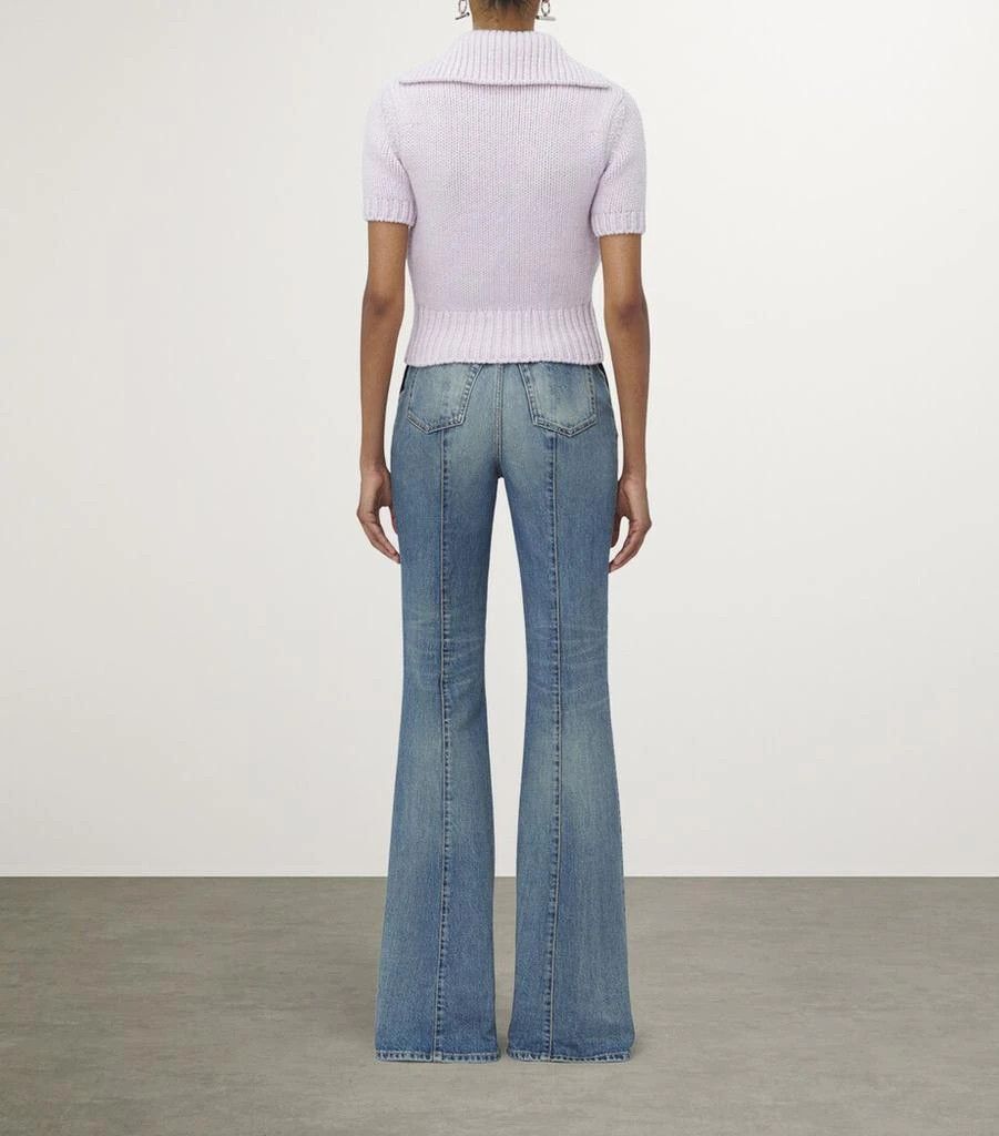 Alexander McQueen o1srvl11e0226 Wool Cashmere Knit Sweater In Lilac Size M / US 6-8 / IT 42-44 - 3 Thumbnail